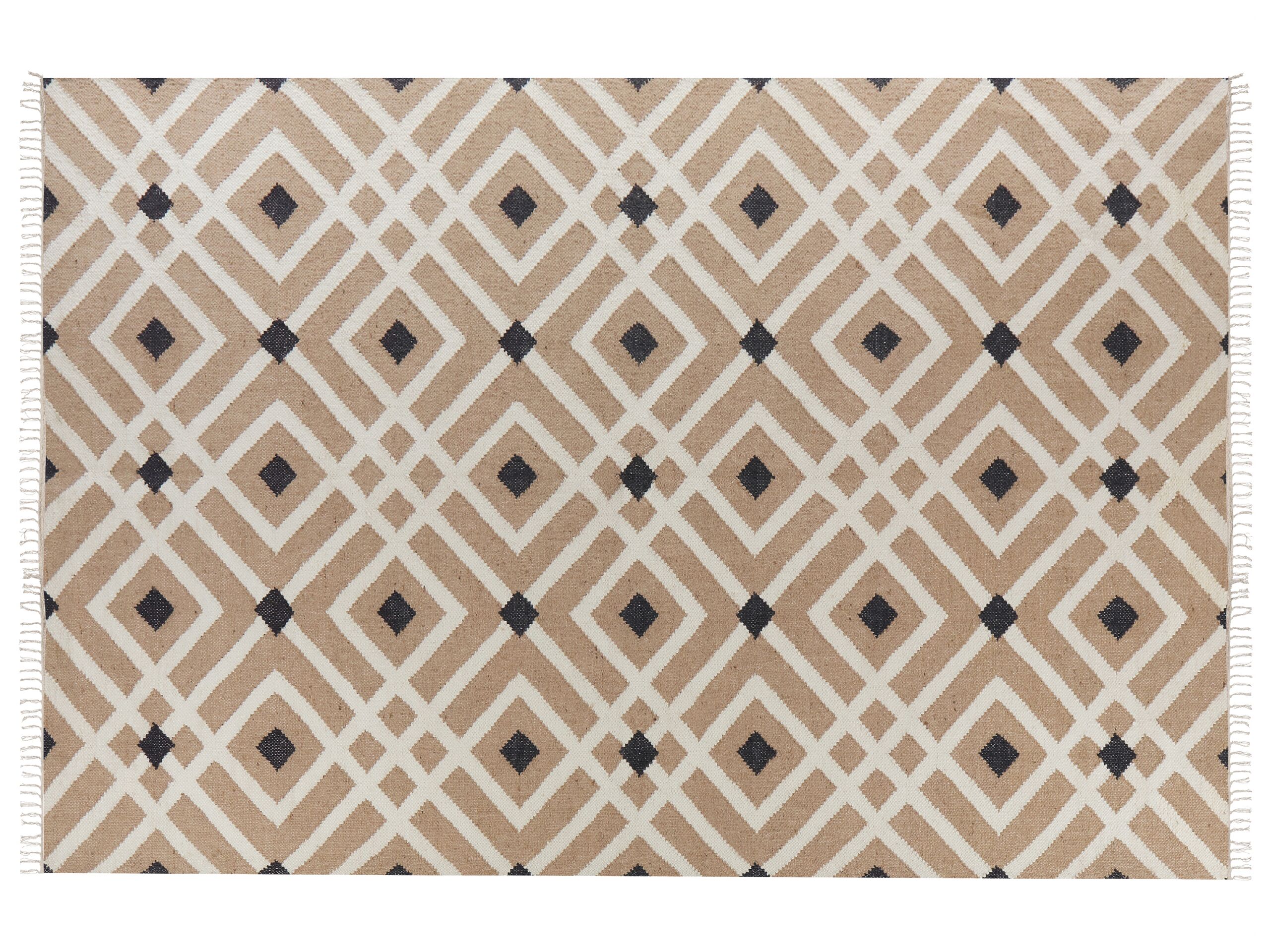 Jute Area Rug 200x300cm Beige - Gemini Interiors