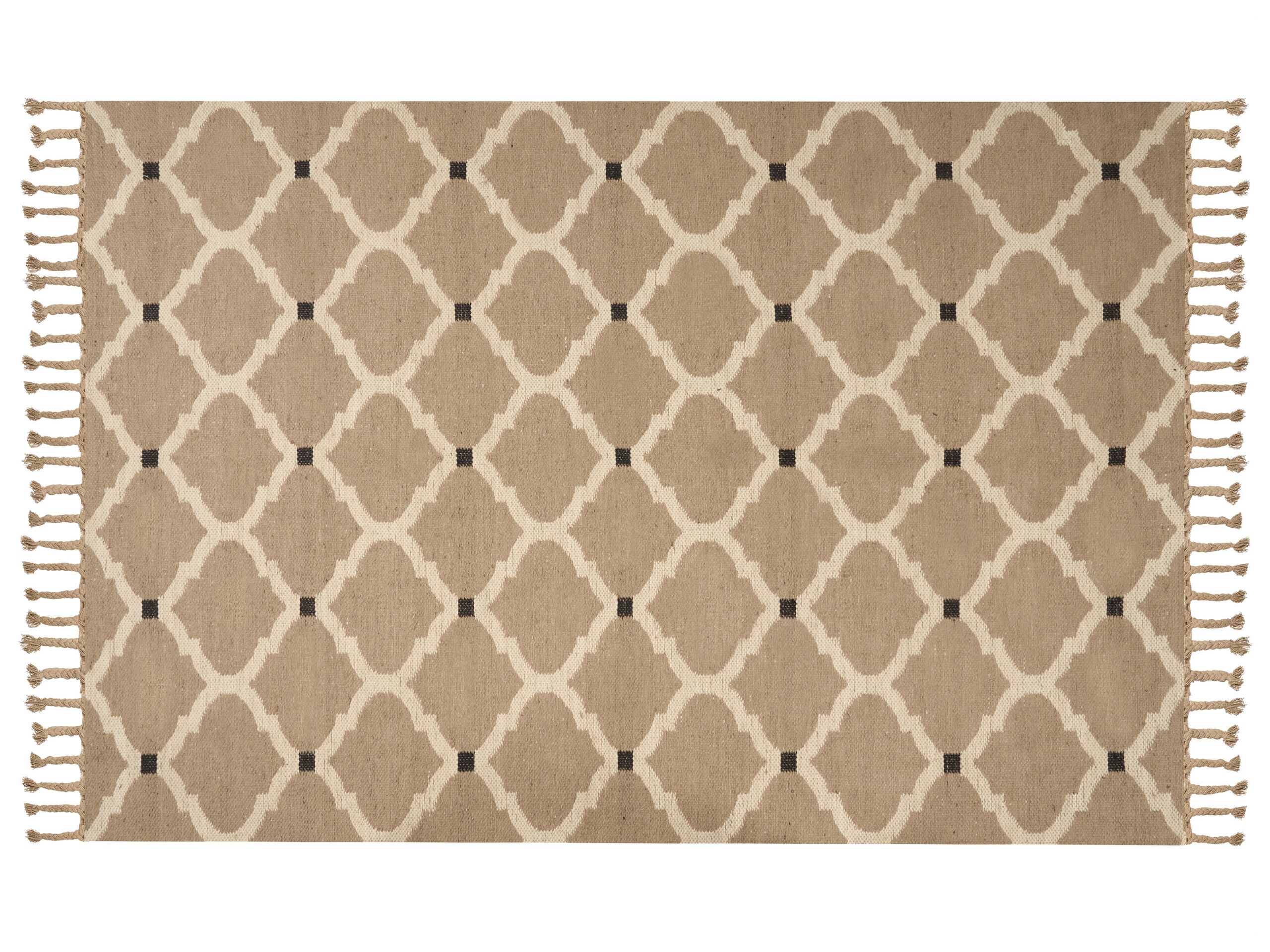Jute Area Rug 200x300cm Beige - Gemini Interiors