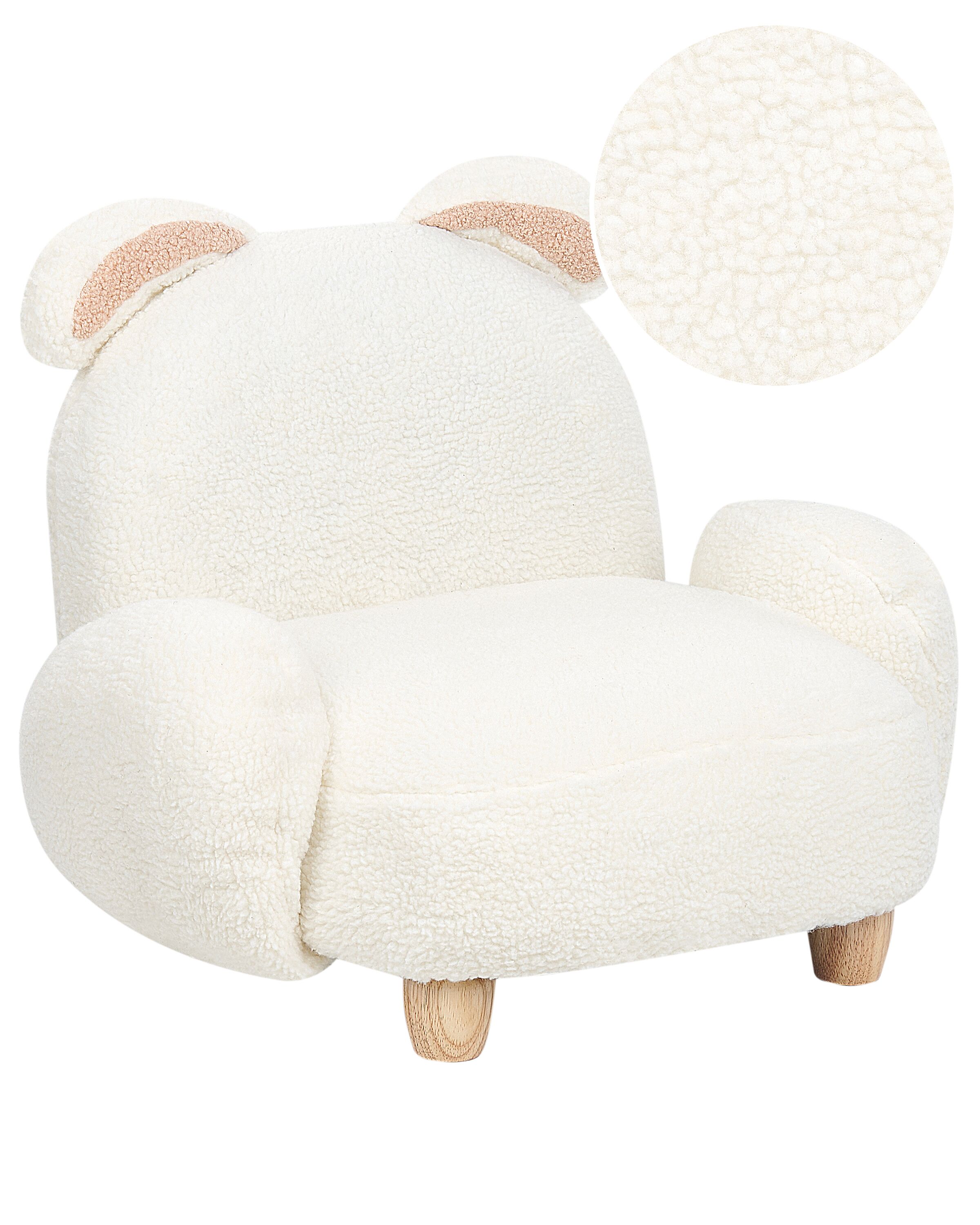 Teddy Kids Armchair Rabbit White KANNA - Gemini Interiors