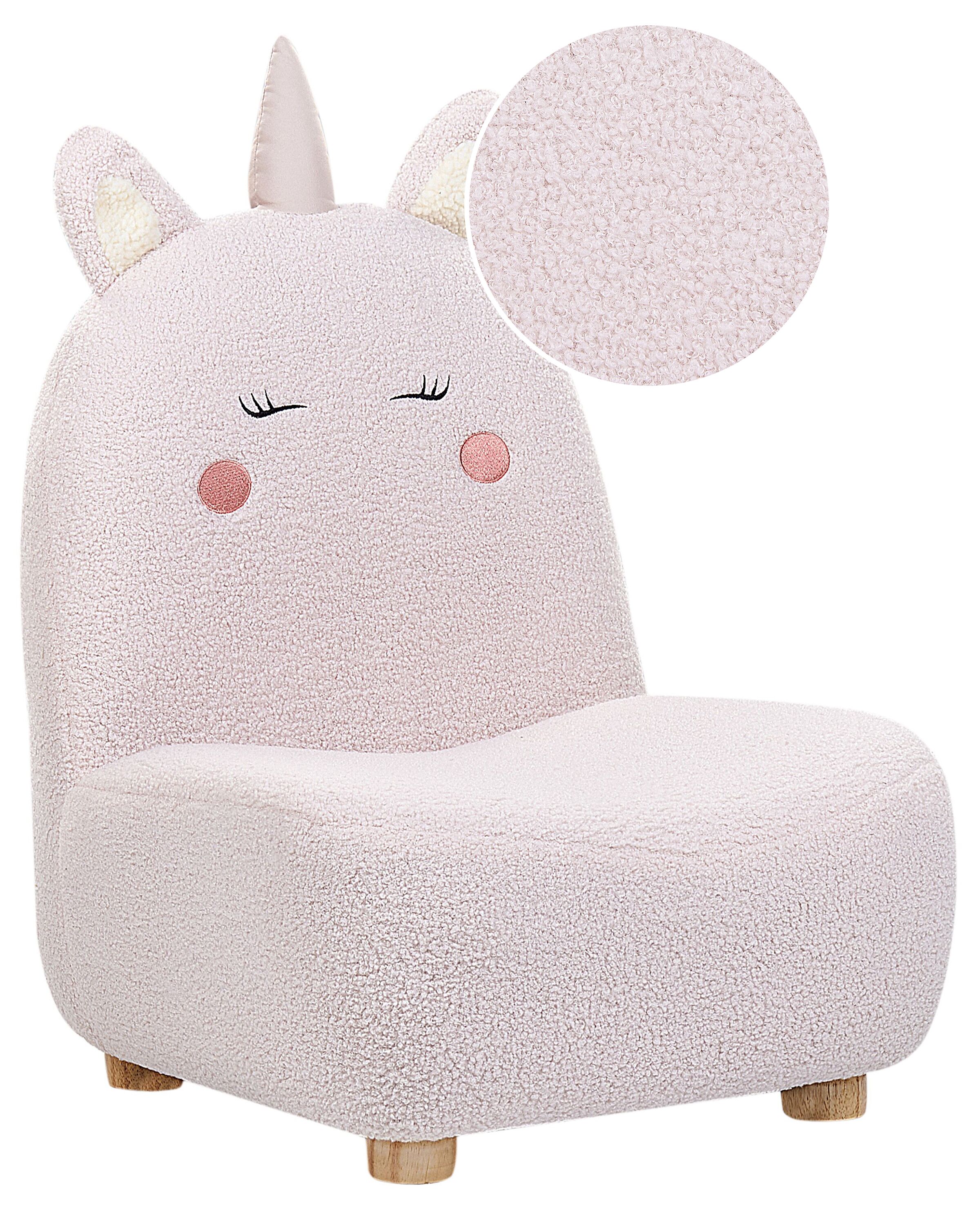 Teddy Kids Armchair Unicorn Pink LULEA - Gemini Interiors