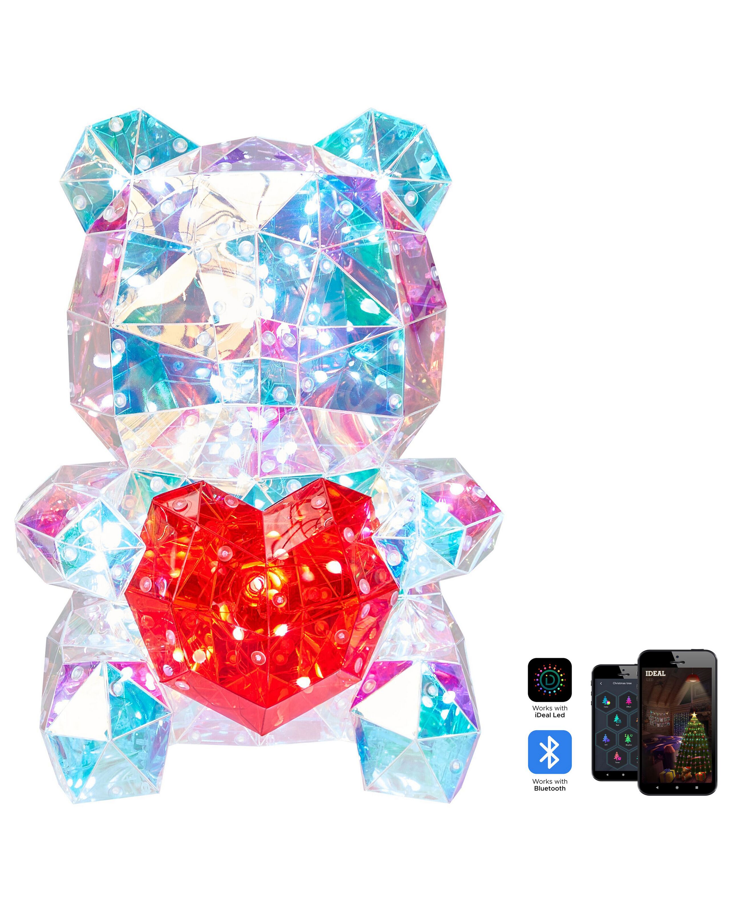 Smart LED Decoration with App Teddy Bear Multicolour RIGEL - Gemini Interiors