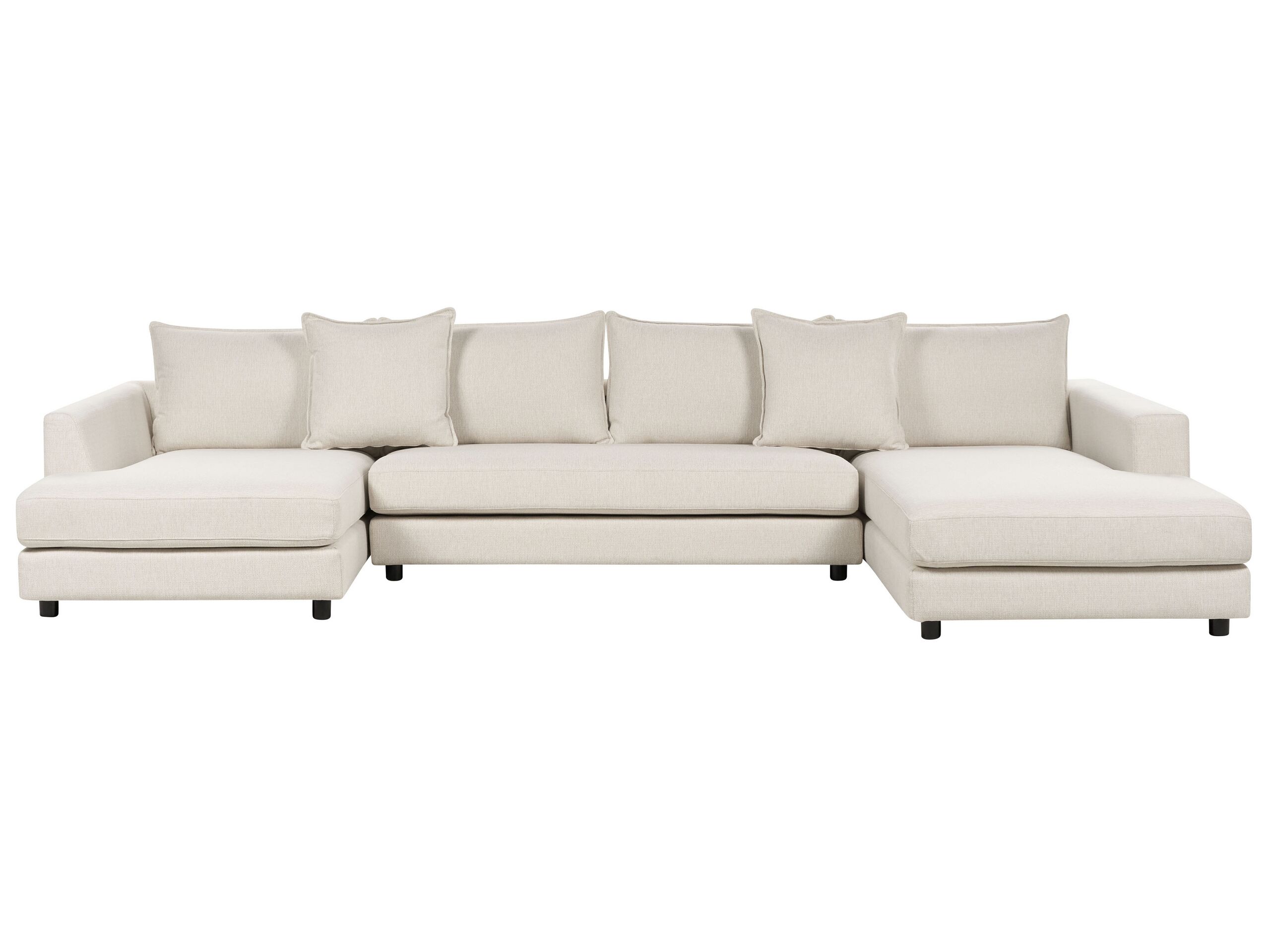 5 Seater Fabric Sofa Light Beige LILVIKEN - Gemini Interiors
