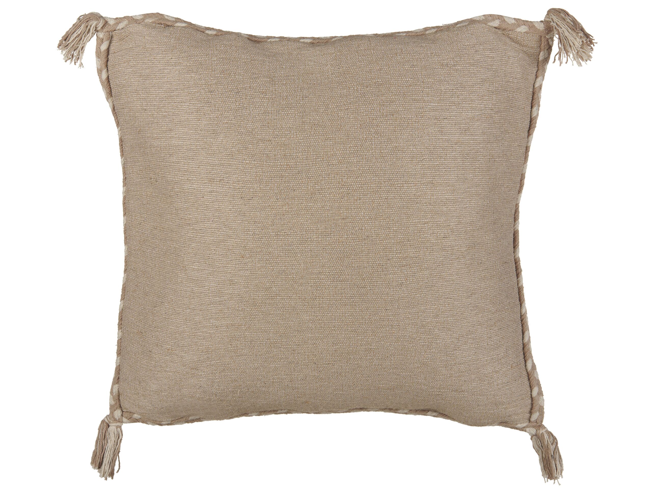 Jute Cushion 45 x 45 cm Beige ERIGERON - Gemini Interiors