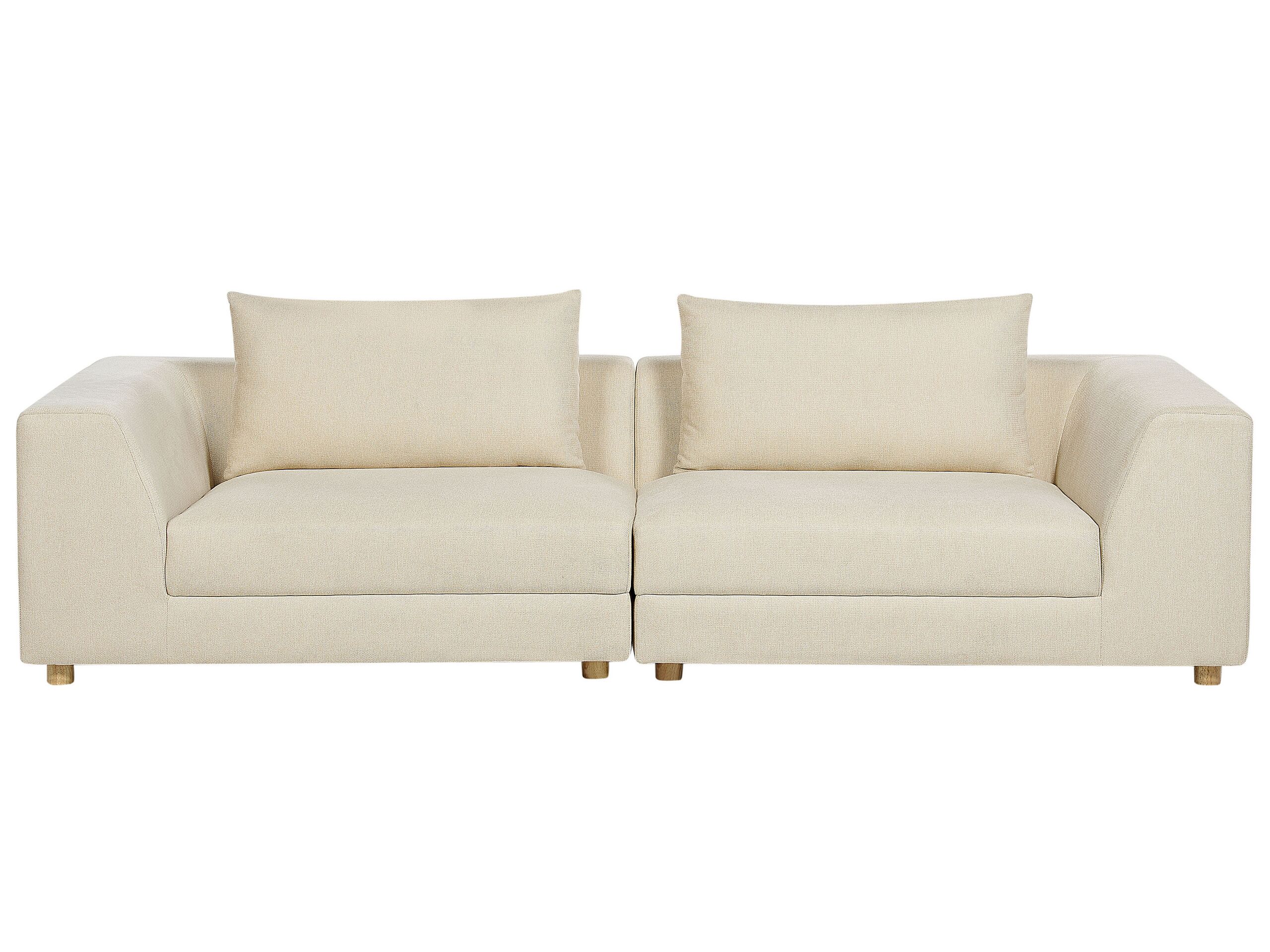 3 Seater Sofa Beige LERMON - Gemini Interiors
