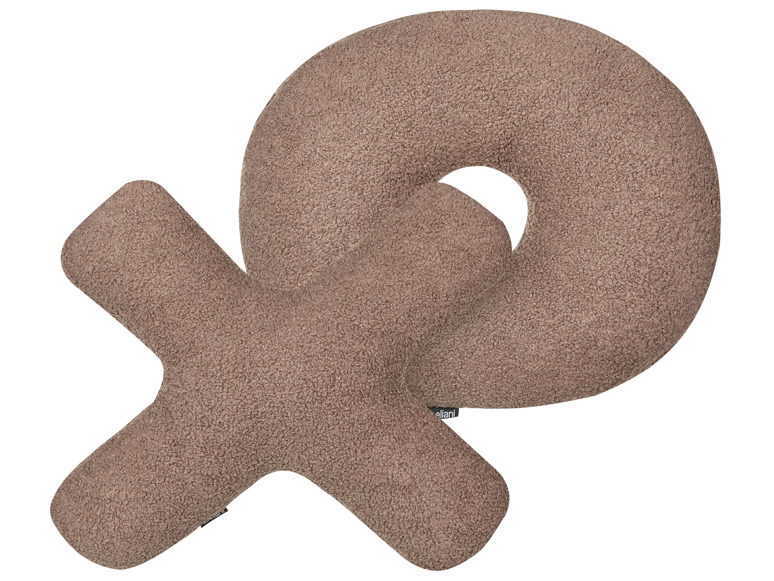 Set of 2 Teddy Letter Cushions Brown - Gemini Interiors