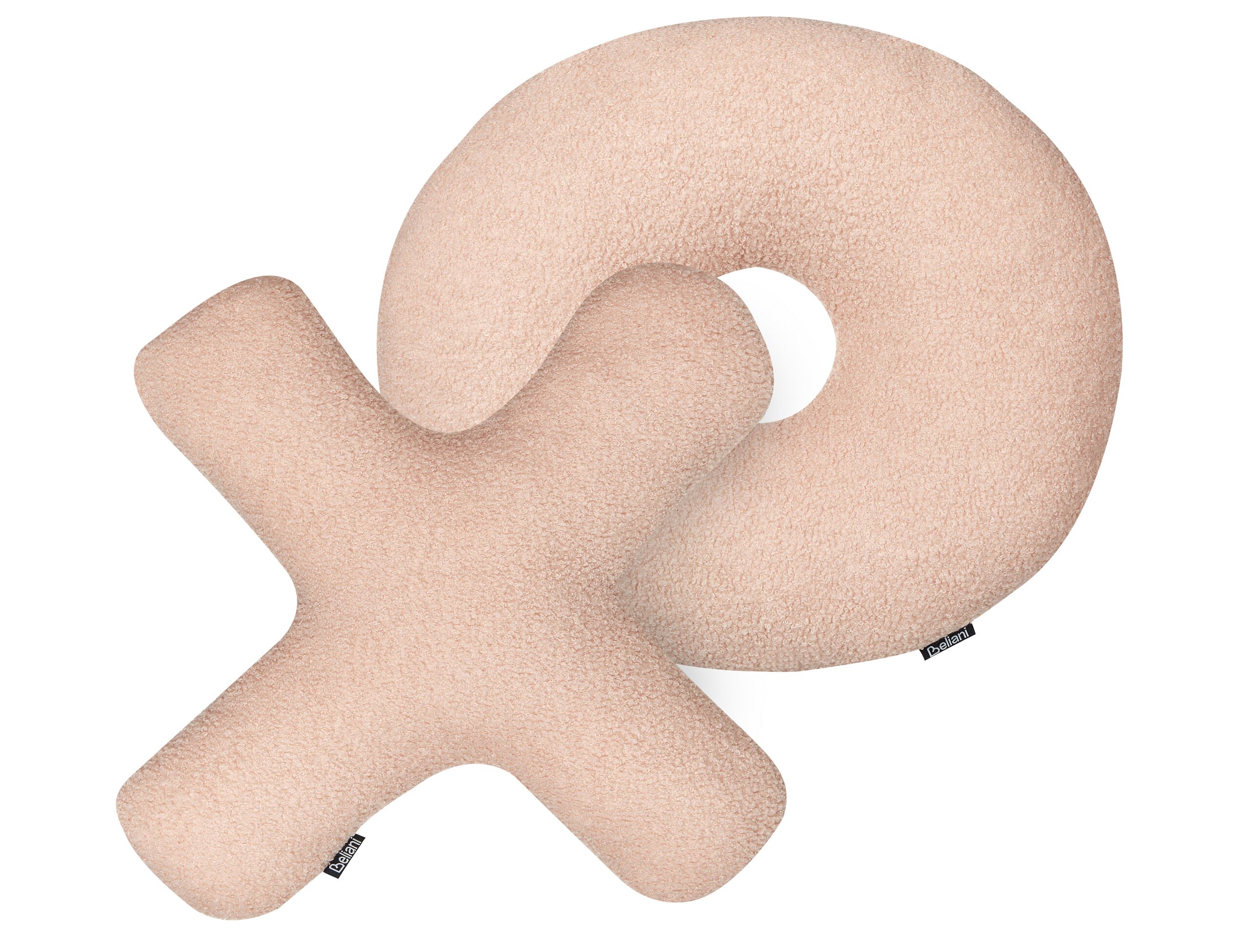 Set of 2 Teddy Letter Cushions Pink - Gemini Interiors