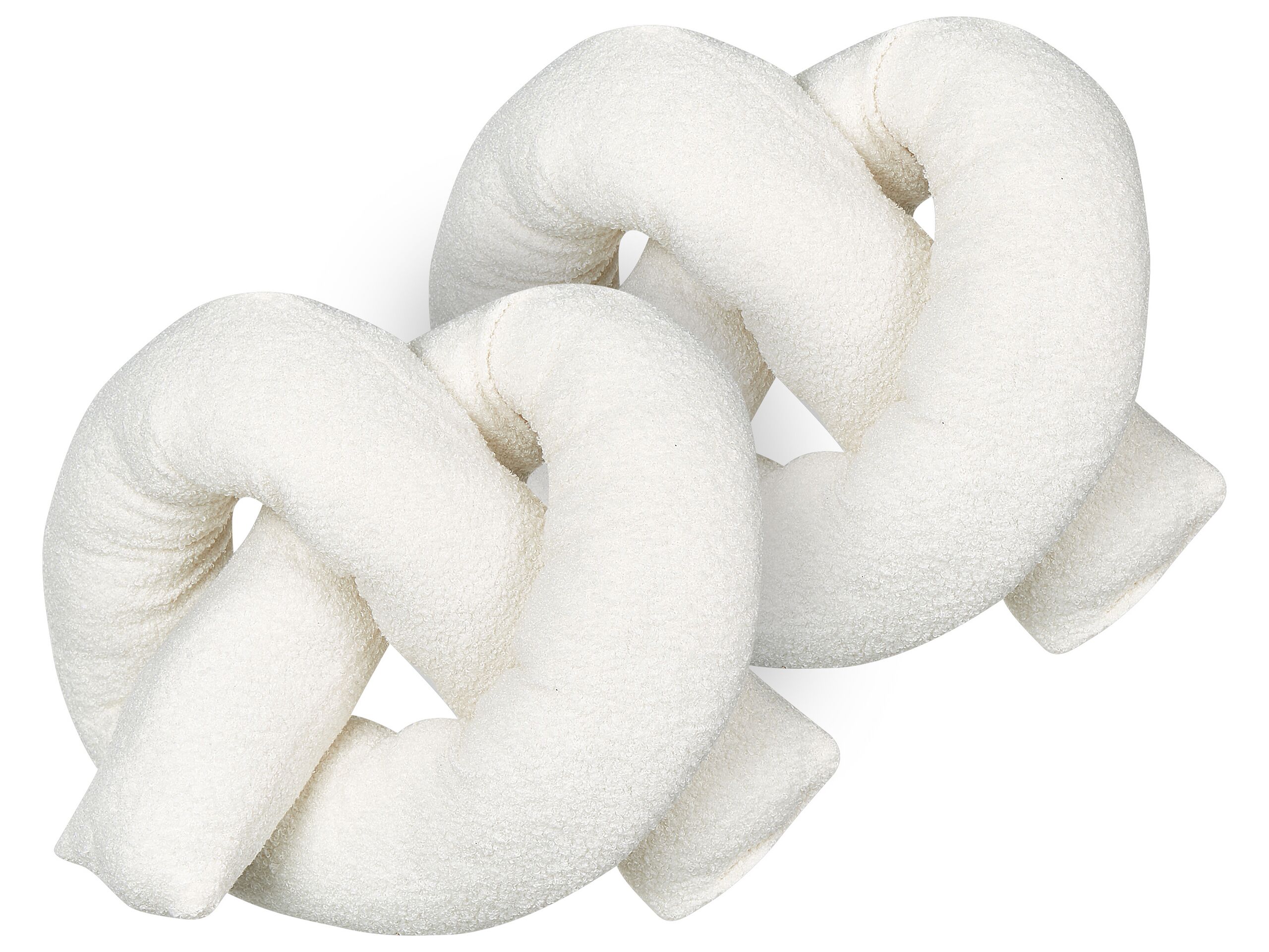Set of 2 Teddy Cushions 172x14cm White - Gemini Interiors