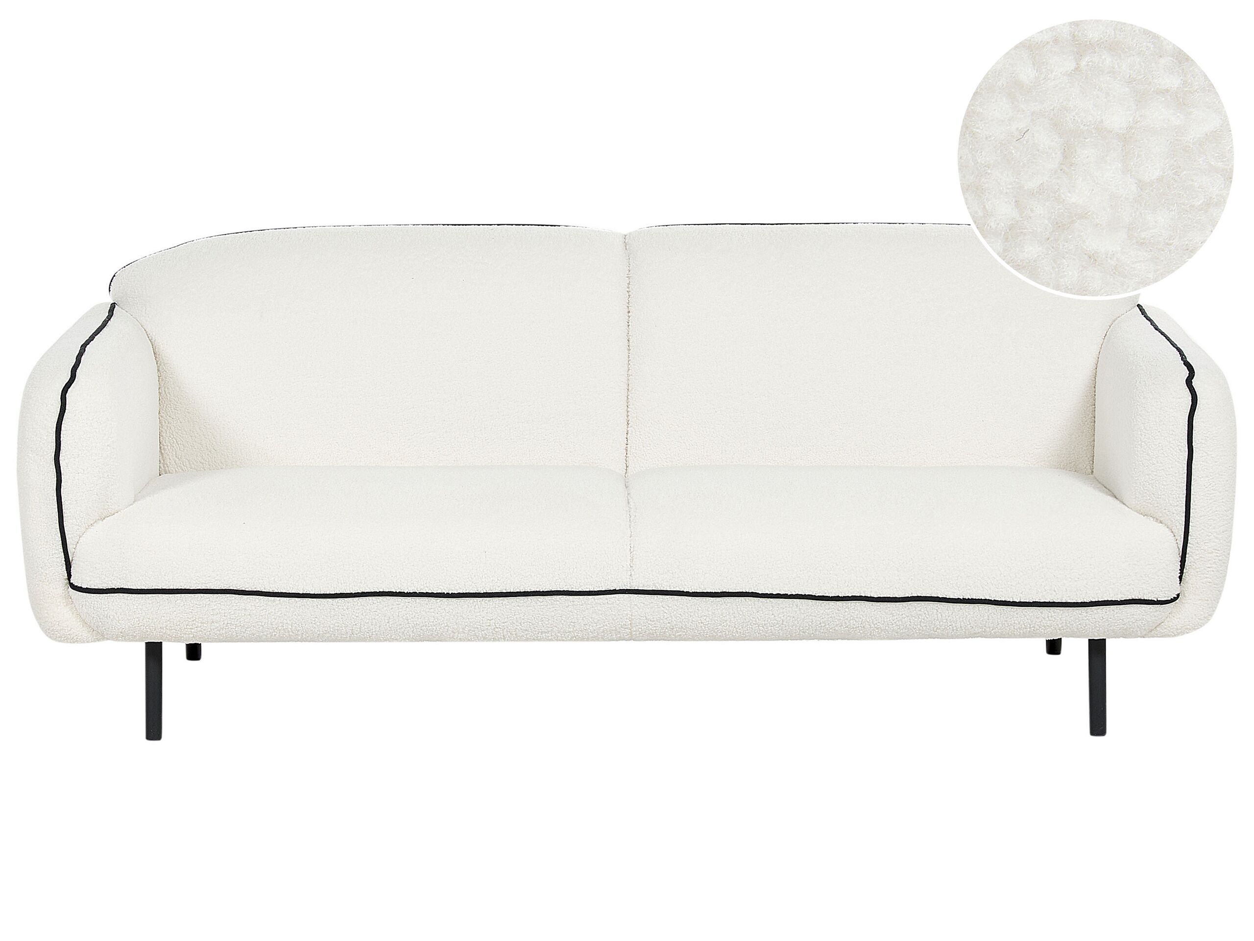 3 Seater Boucle Sofa White TONSBERG - Gemini Interiors