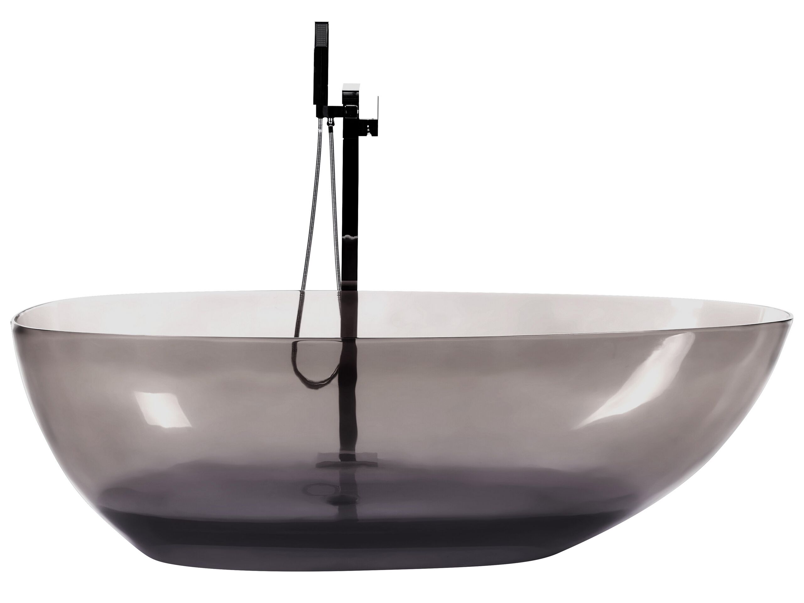 Freestanding Bath 1690 x 780 mm Black BLANCARENA - Gemini Interiors