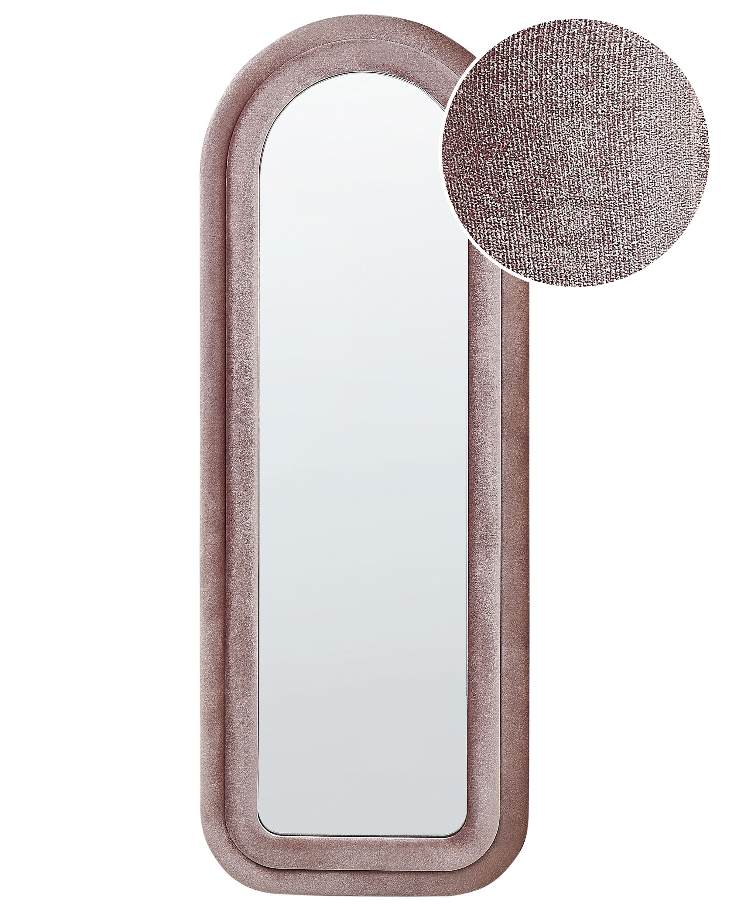 Velvet Wall Mirror 60x160cm Pink - Gemini Interiors