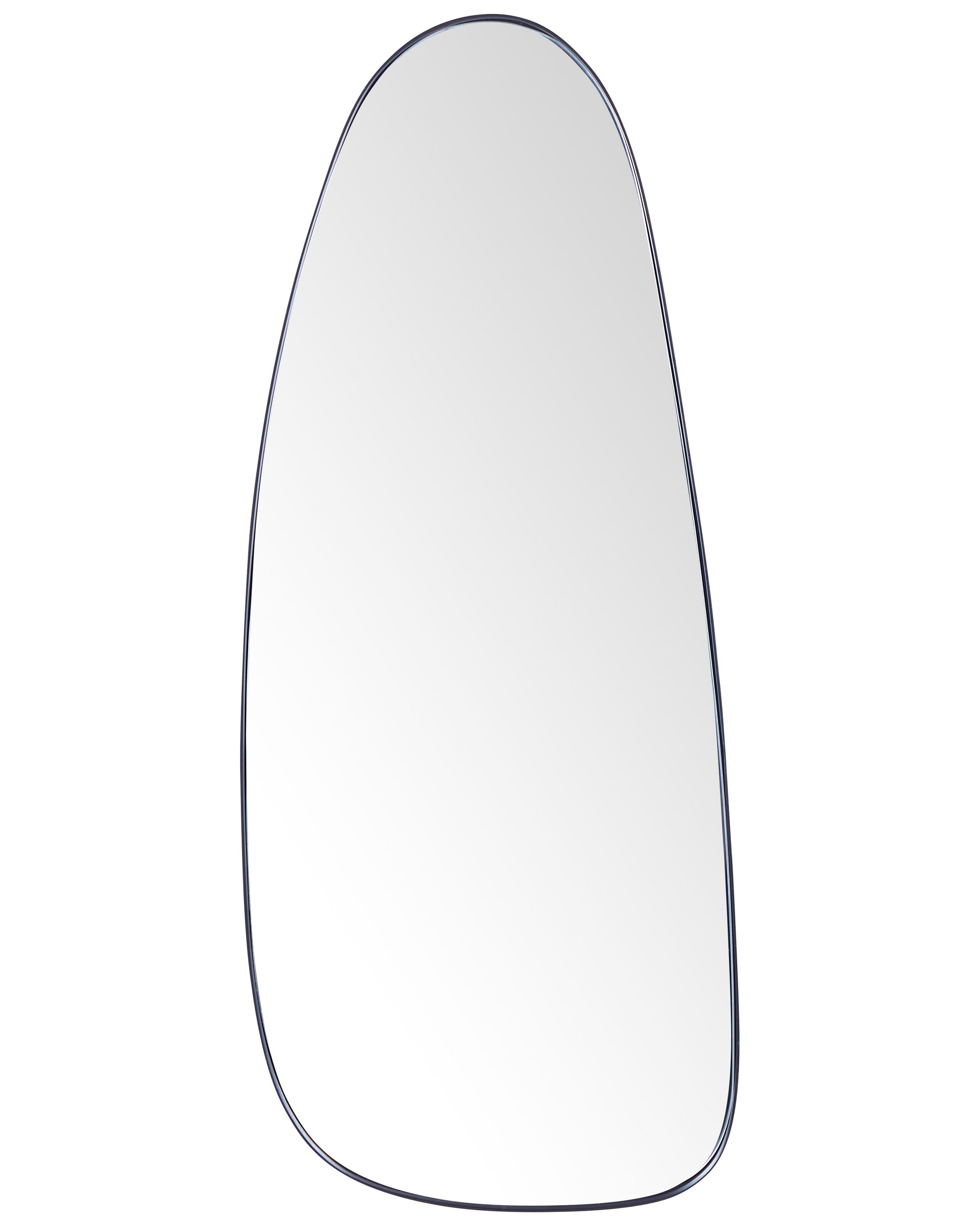 Metal Wall Mirror 39x95cm Black - Gemini Interiors