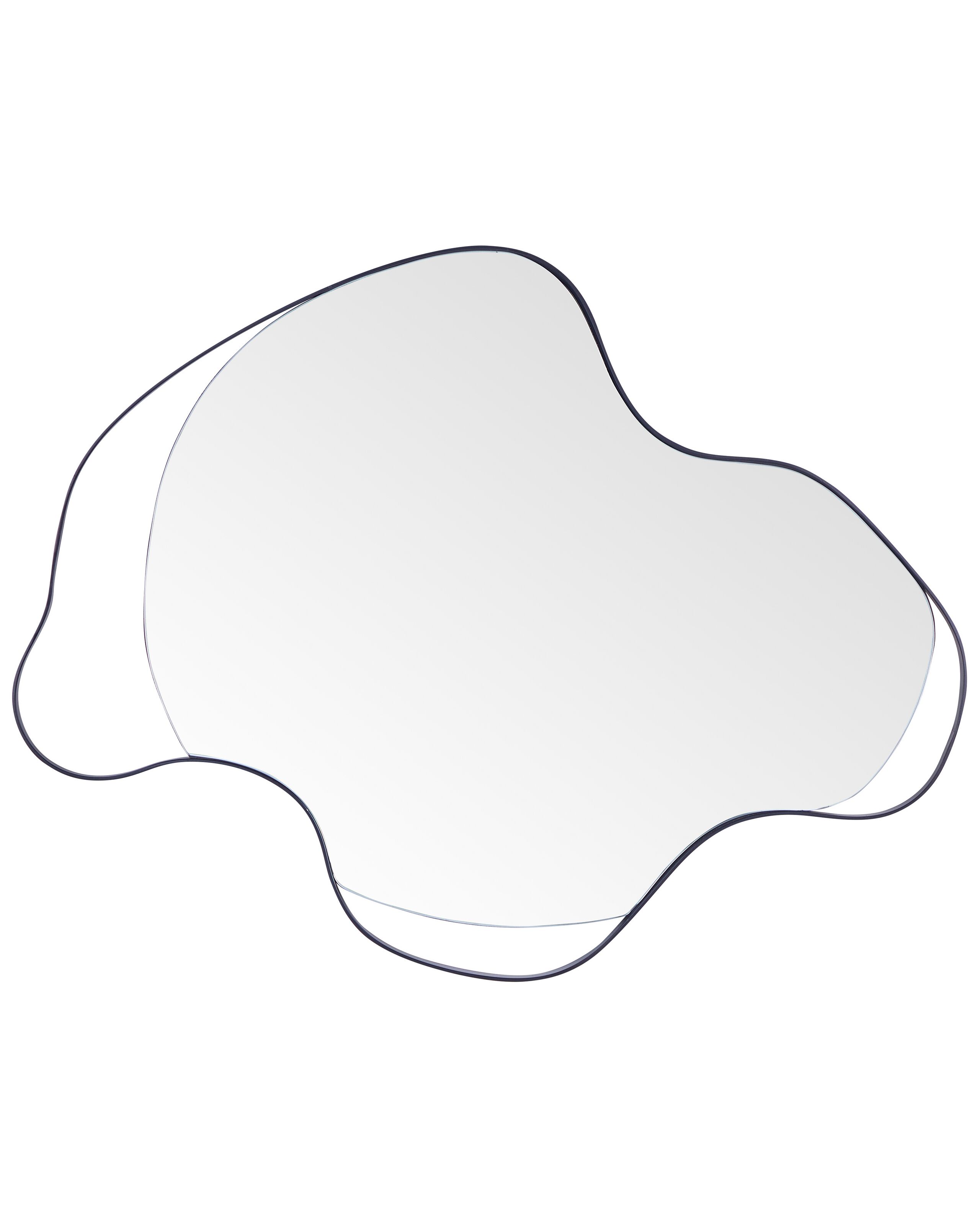 Metal Wall Mirror 77x59cm Black - Gemini Interiors