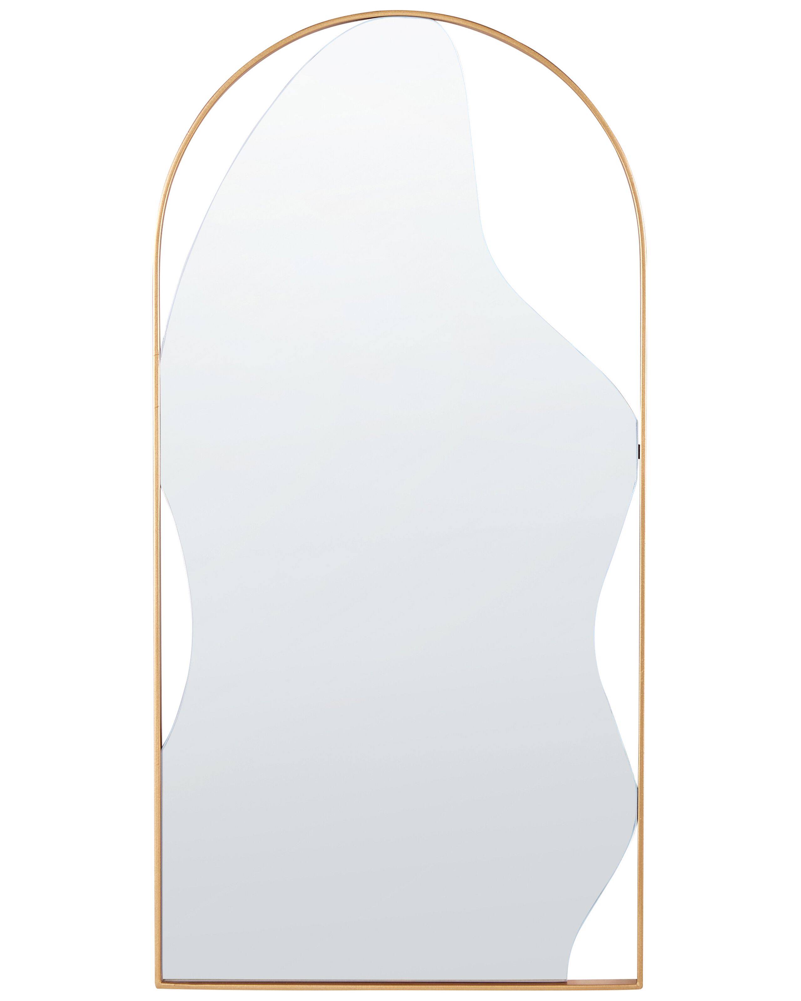 Metal Wall Mirror 41x81cm Gold - Gemini Interiors