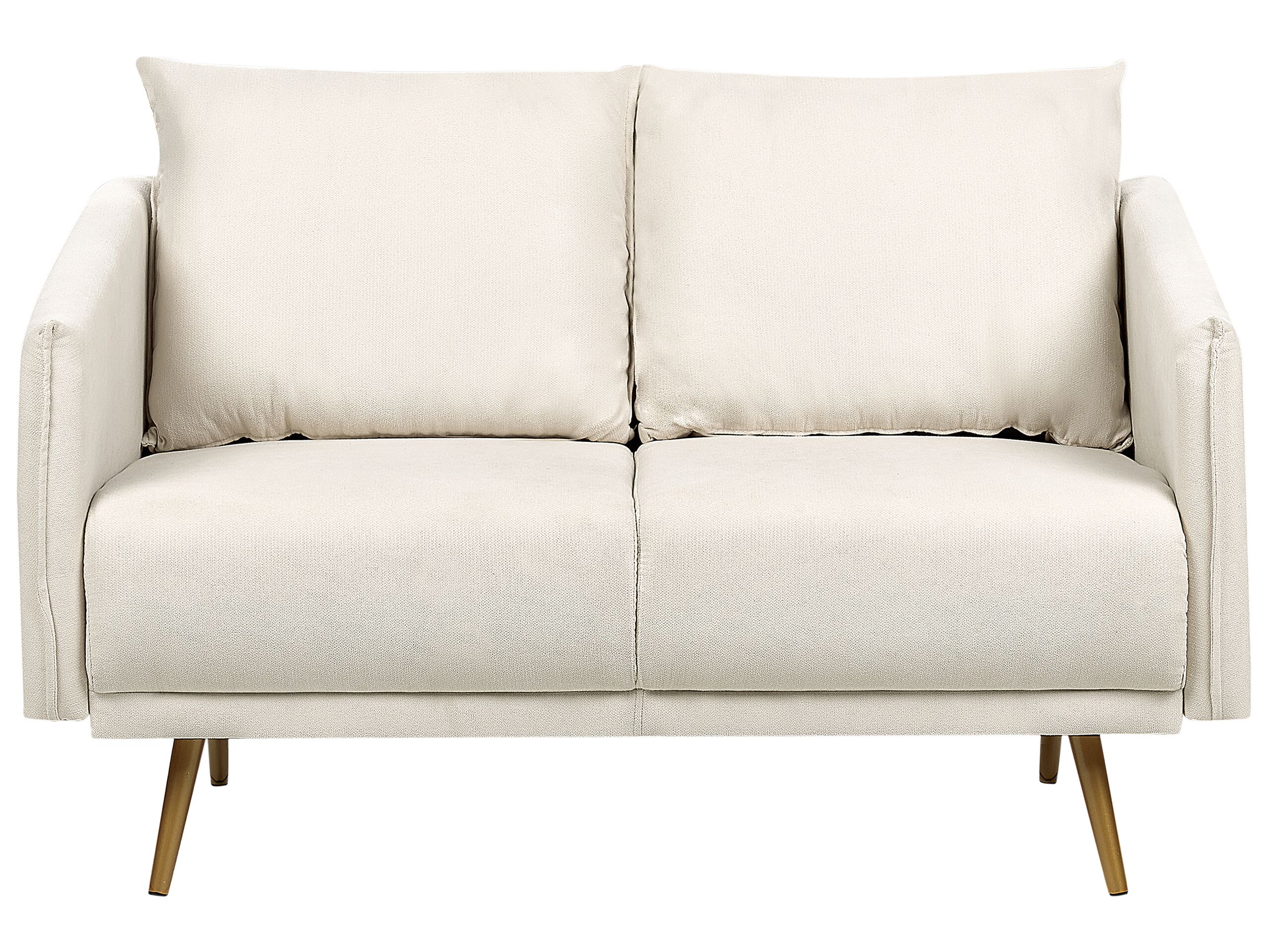 2 Seater Fabric Sofa Beige MAURA - Gemini Interiors