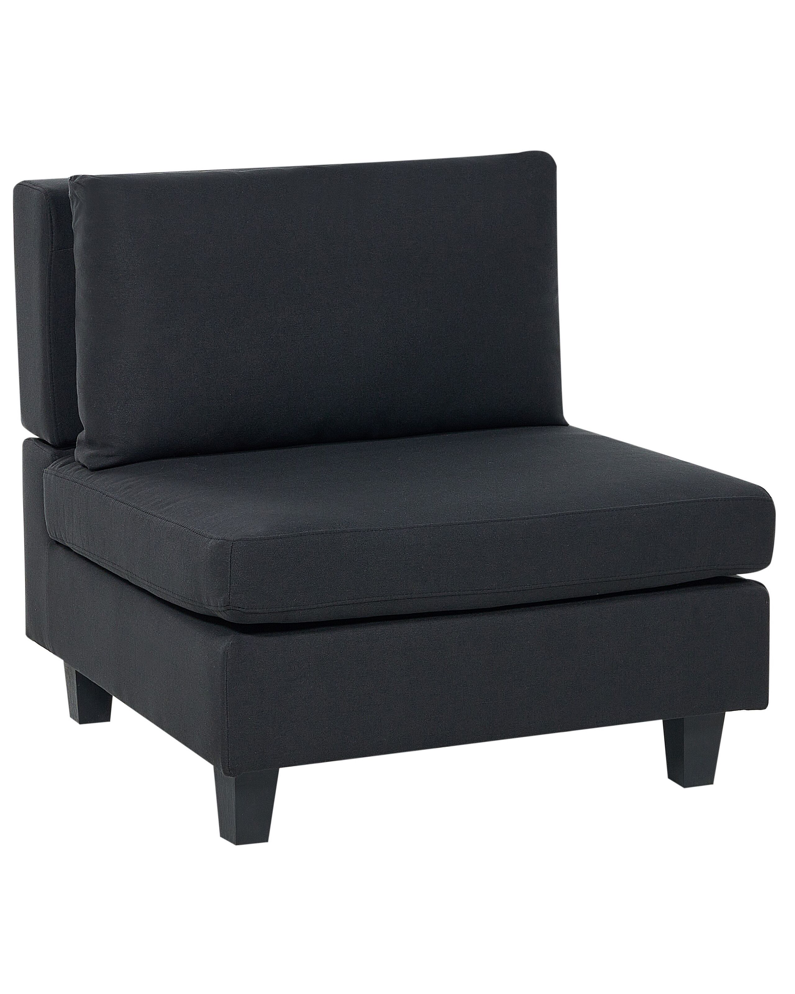 Fabric 1-Seat Section Black UNSTAD - Gemini Interiors