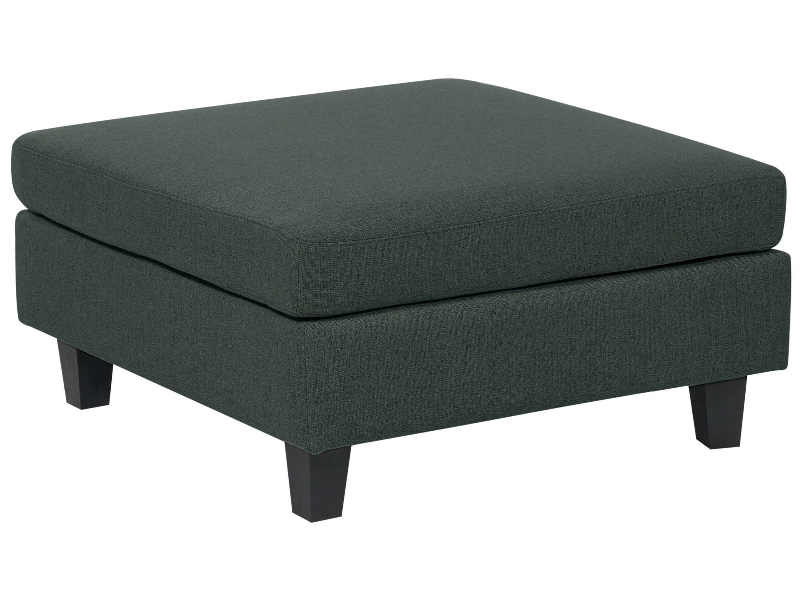 Fabric Ottoman Dark Green UNSTAD - Gemini Interiors