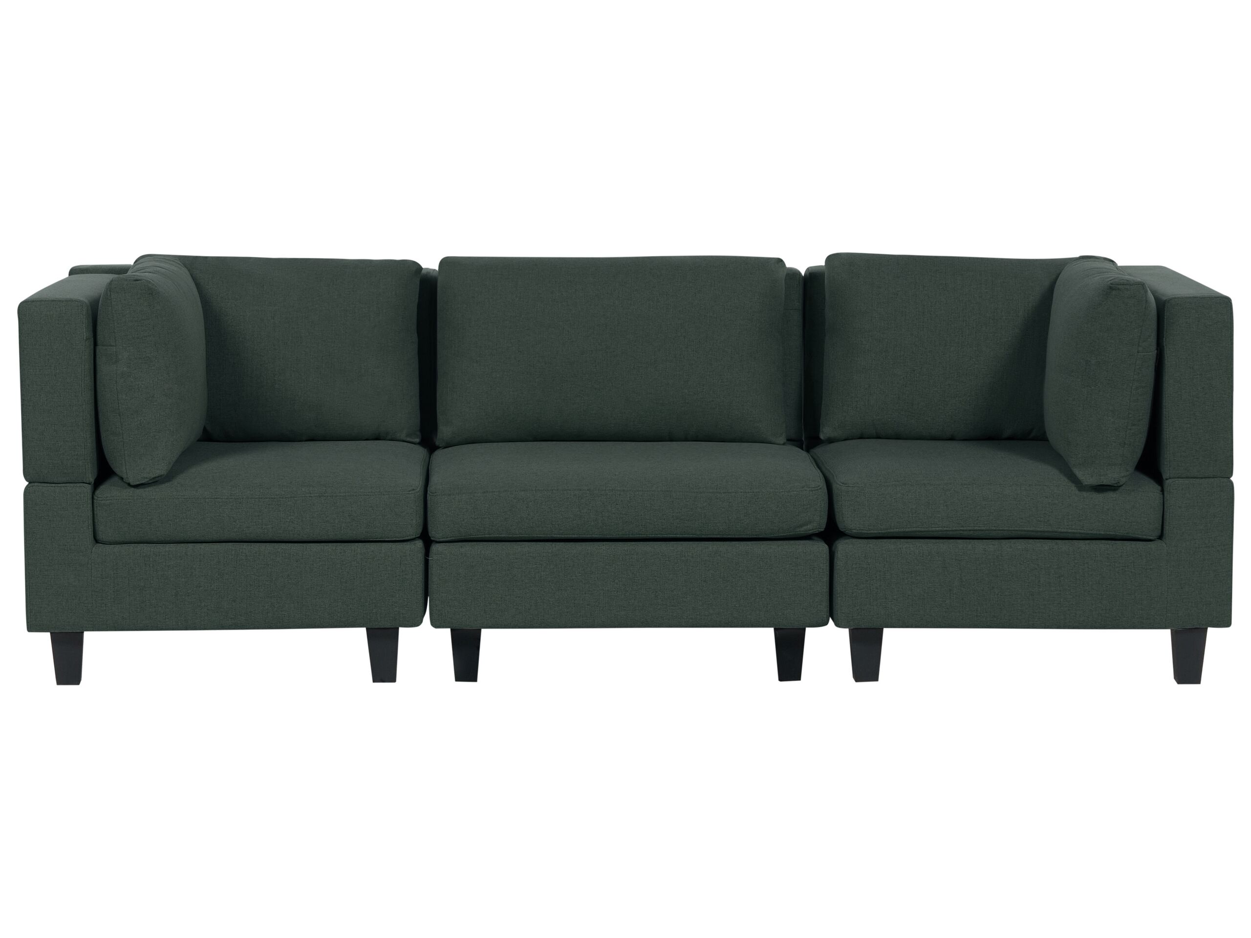 3-Seater Modular Fabric Sofa Dark Green UNSTAD - Gemini Interiors