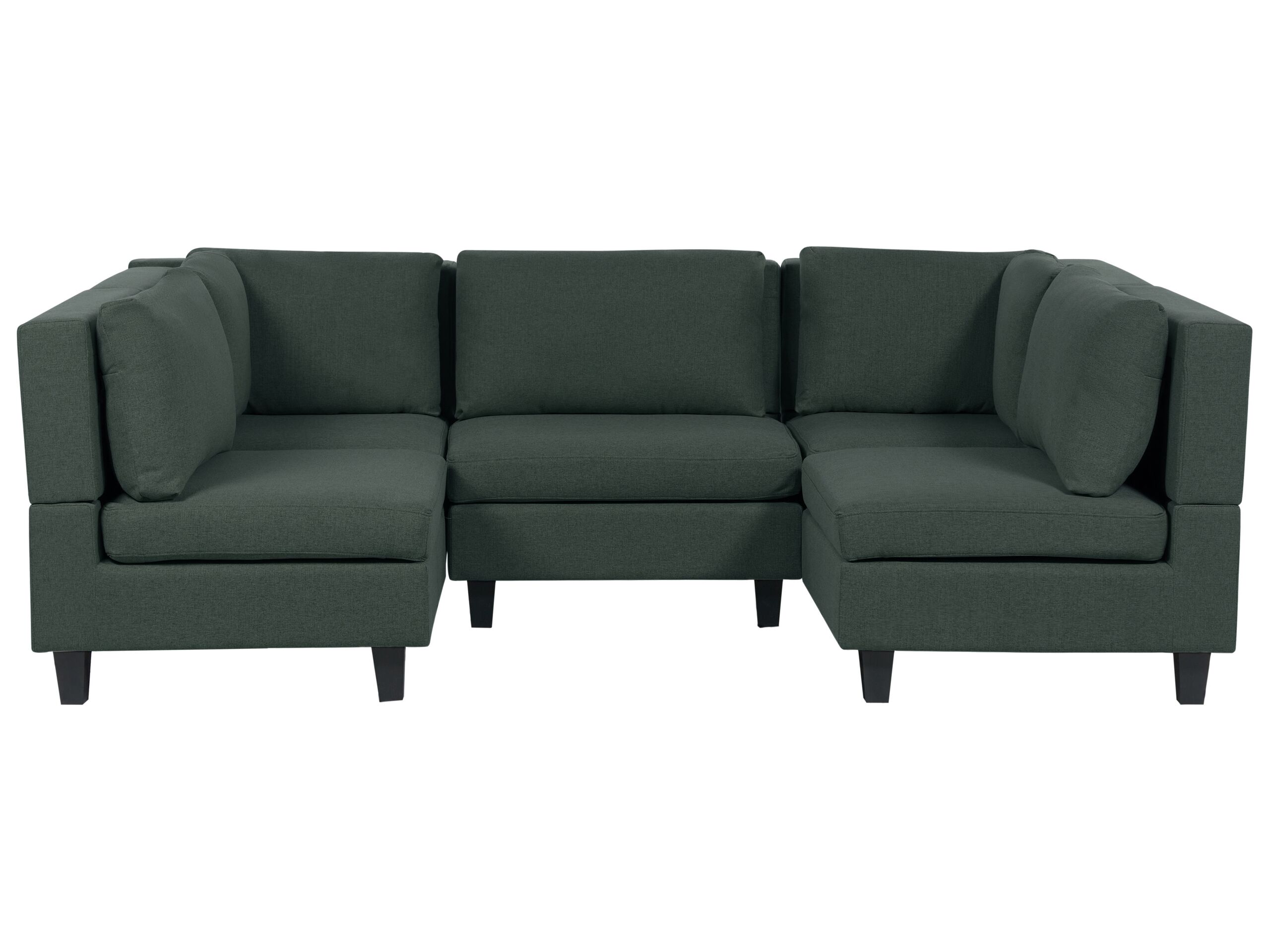 5-Seater Modular Fabric Sofa Dark Green UNSTAD - Gemini Interiors