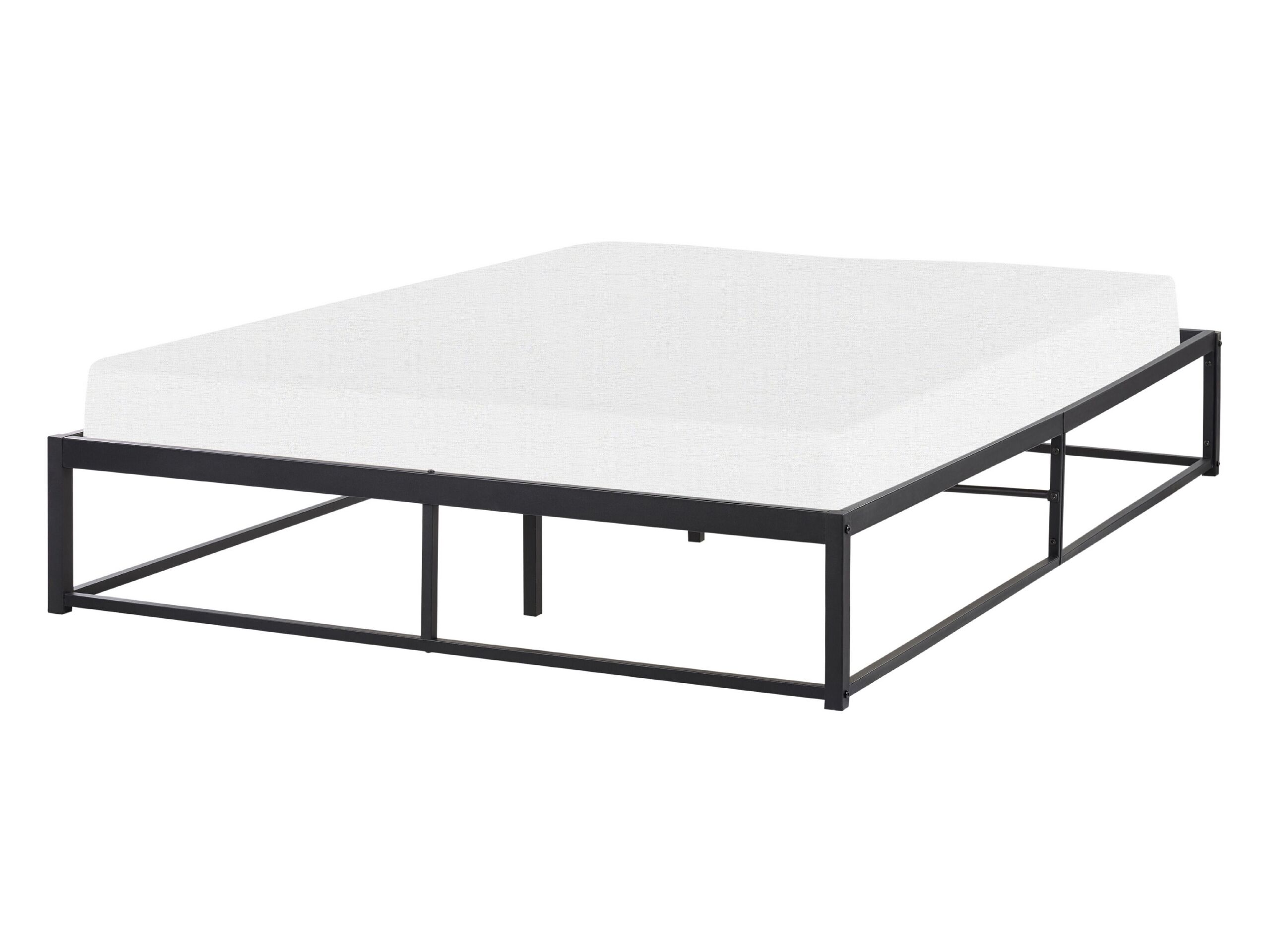 Metal EU Double Size Bed Black VIRY - Gemini Interiors
