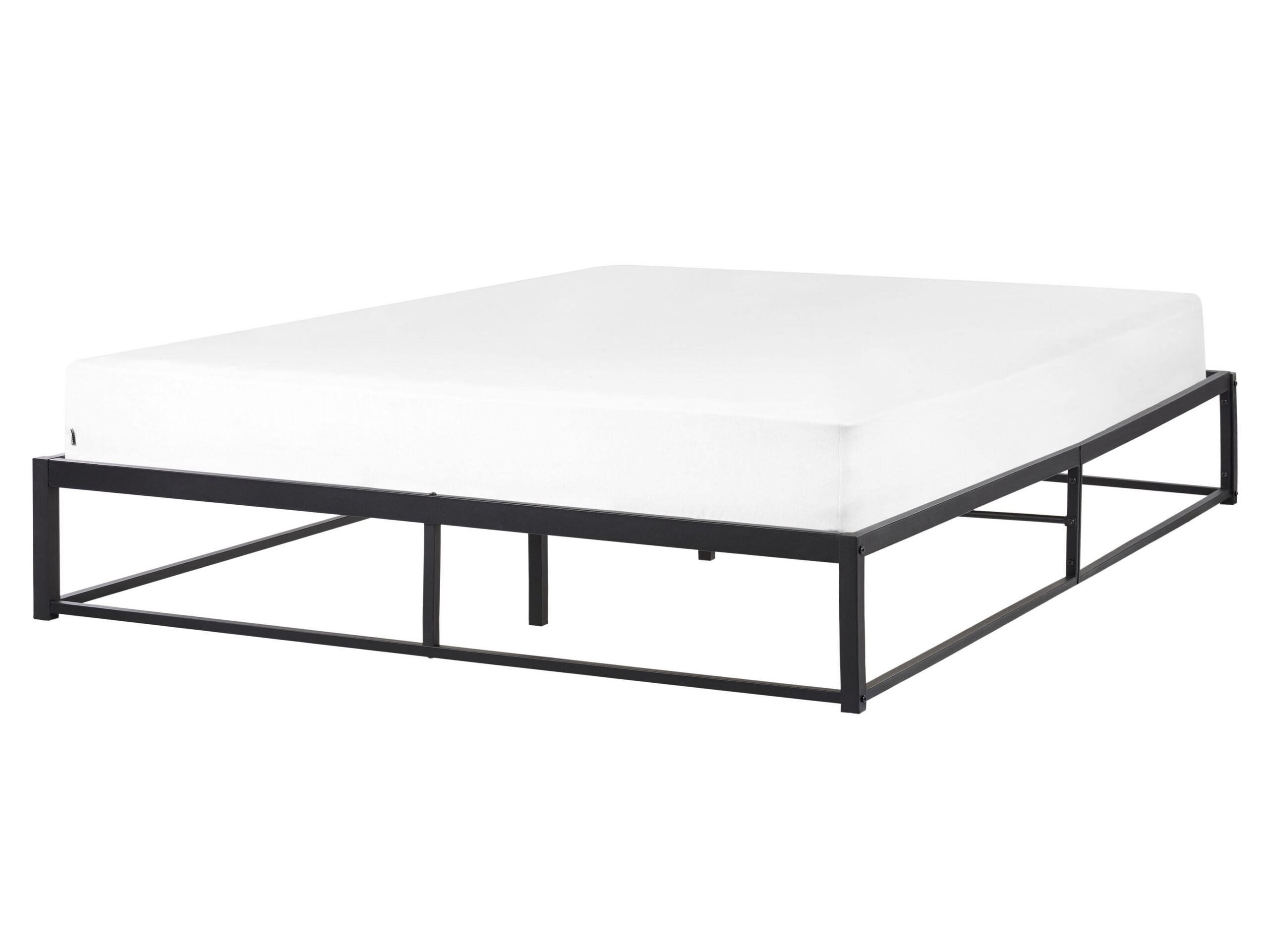 Metal EU King Size Bed Black VIRY - Gemini Interiors