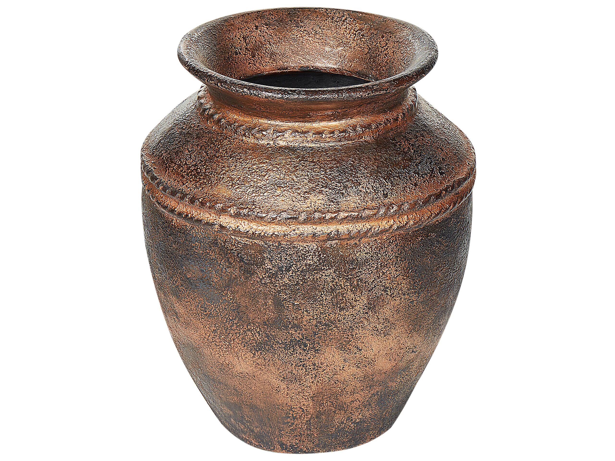 Terracotta Decorative Vase 40 Copper - Gemini Interiors
