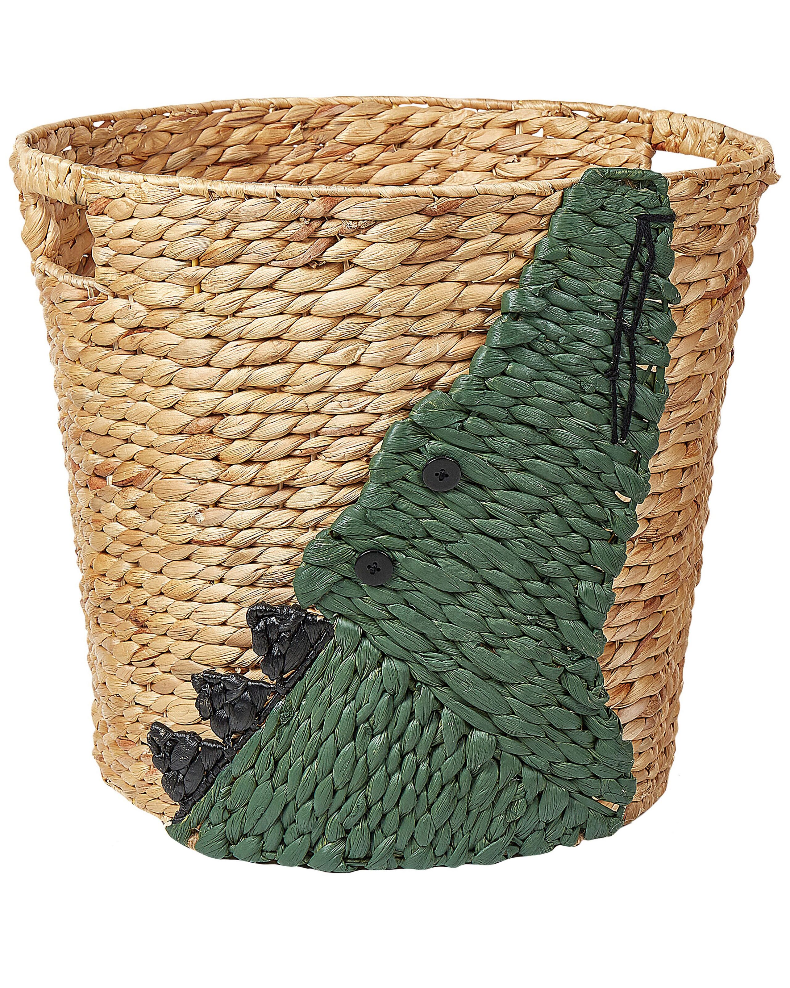 Water Hyacinth Wicker Crocodile Basket Natural - Gemini Interiors