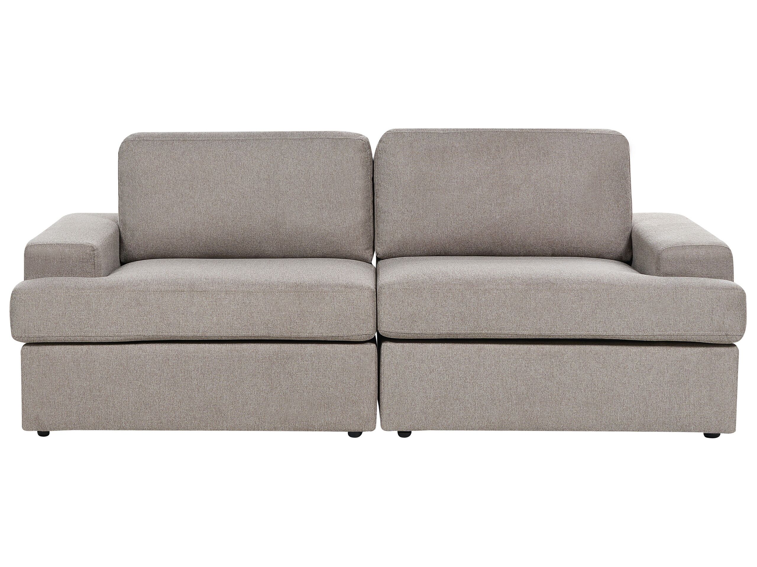 3 Seater Fabric Sofa Taupe ALLA - Gemini Interiors