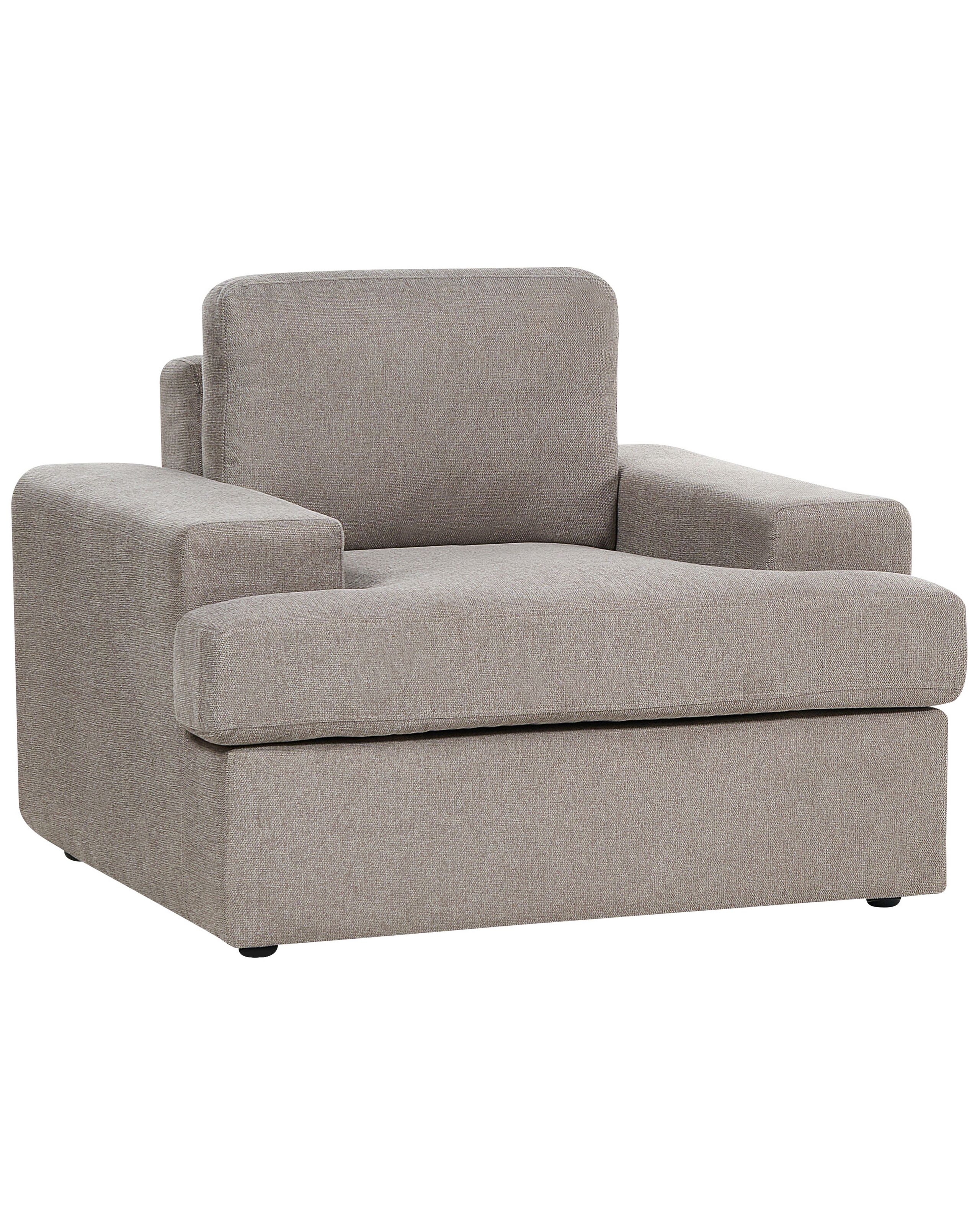 Fabric Armchair Taupe ALLA - Gemini Interiors