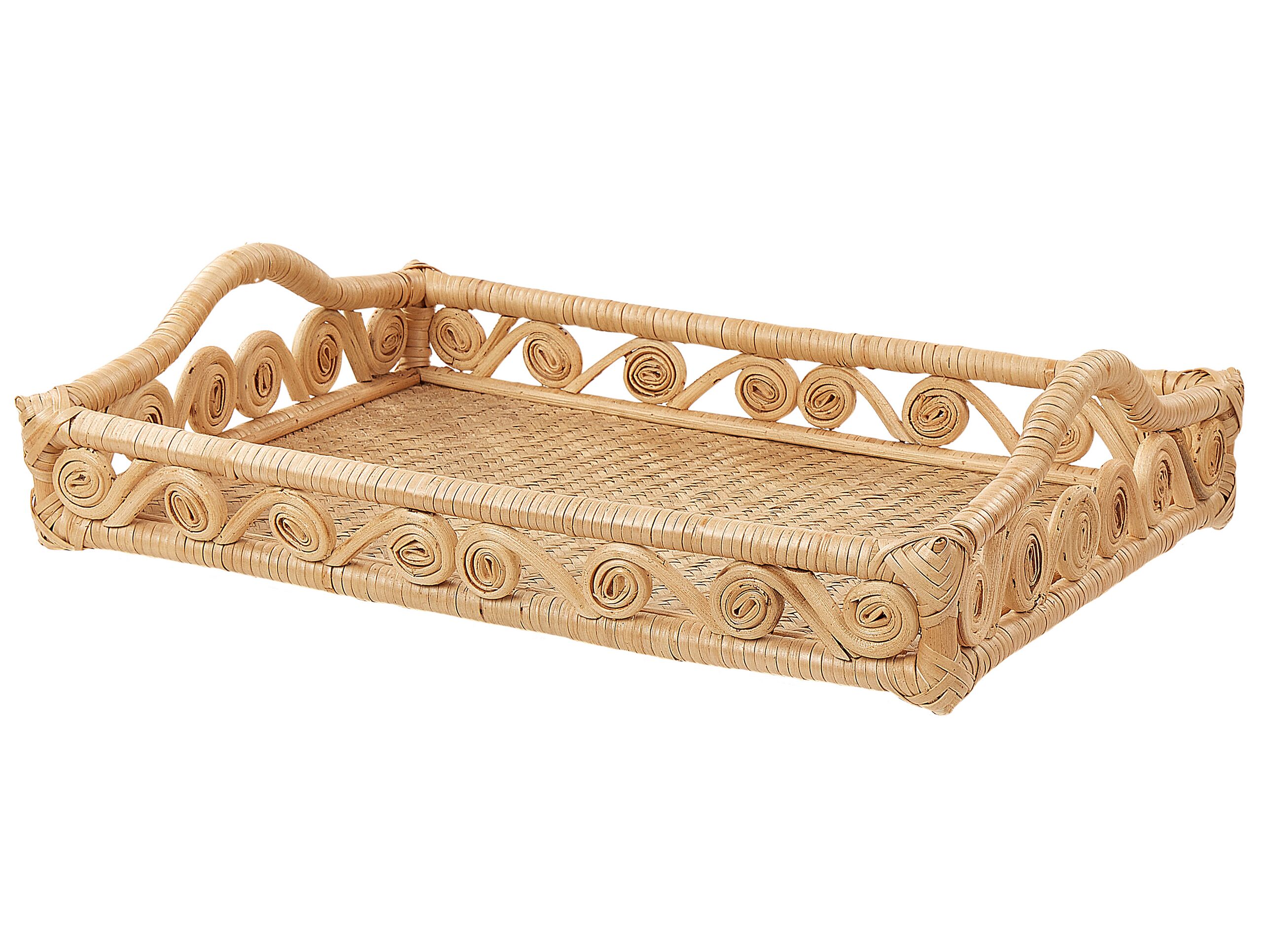 Rattan Decorative Tray Light - Gemini Interiors