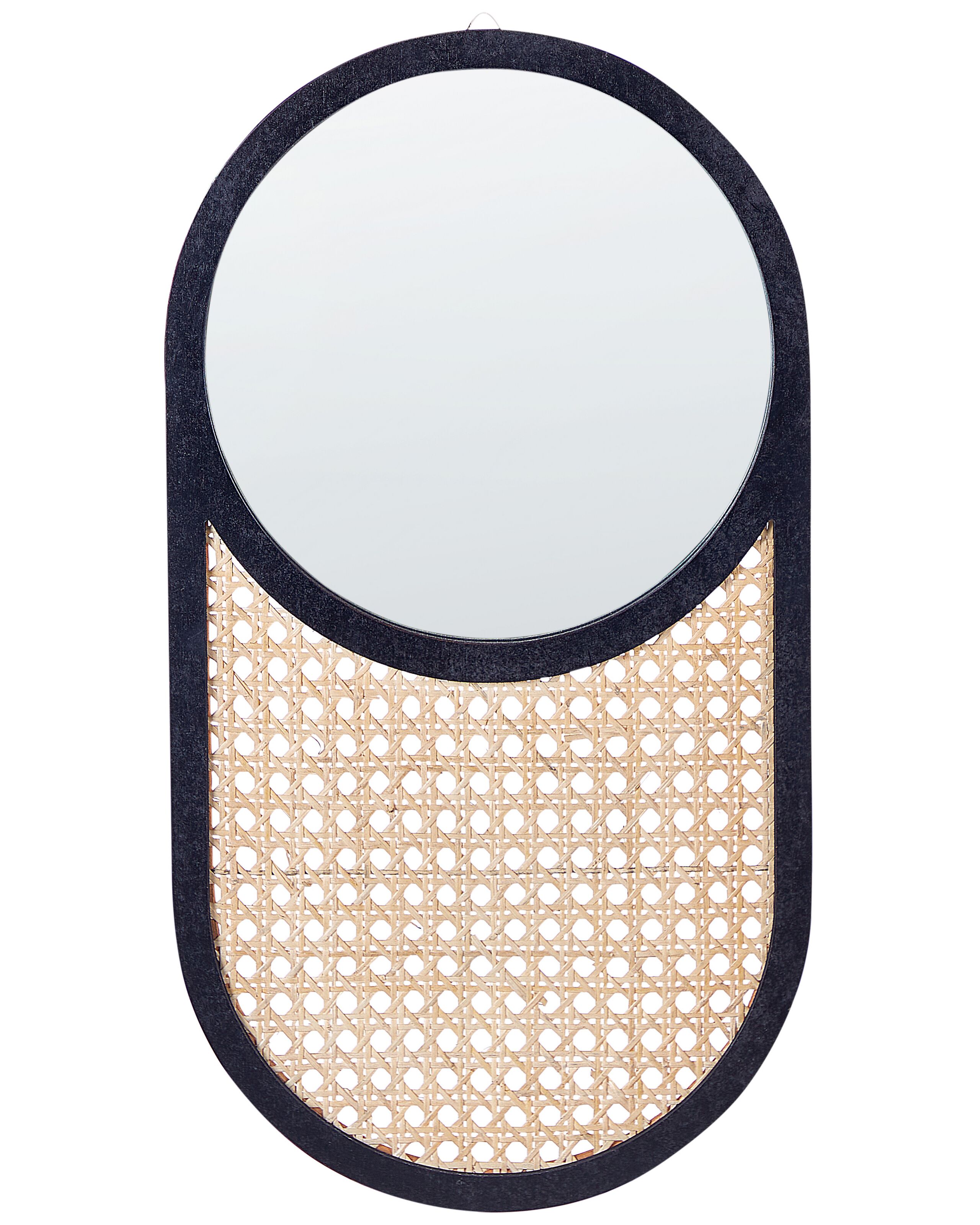 Rattan Wall Mirror 30x56cm Light - Gemini Interiors