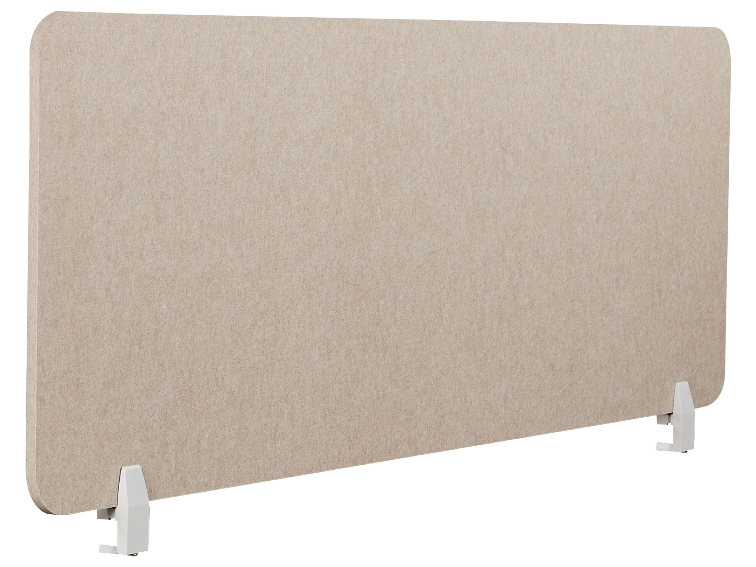 Desk Screen 160 x 50 cm Beige SPLIT - Gemini Interiors