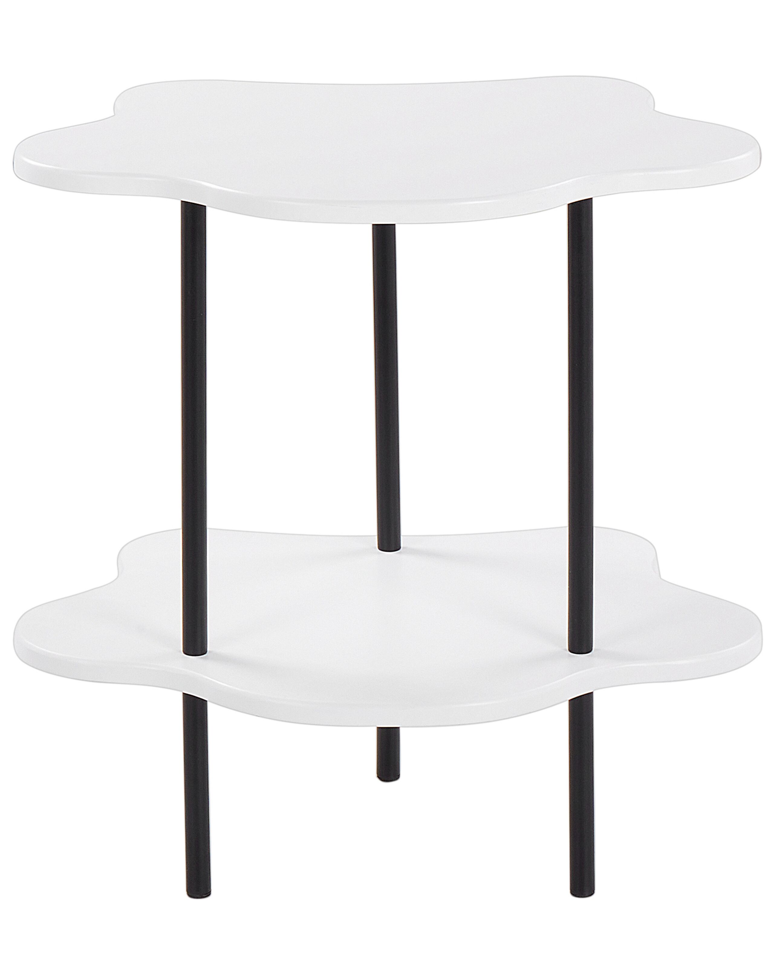 Side Table White and Black CLOUD - Gemini Interiors
