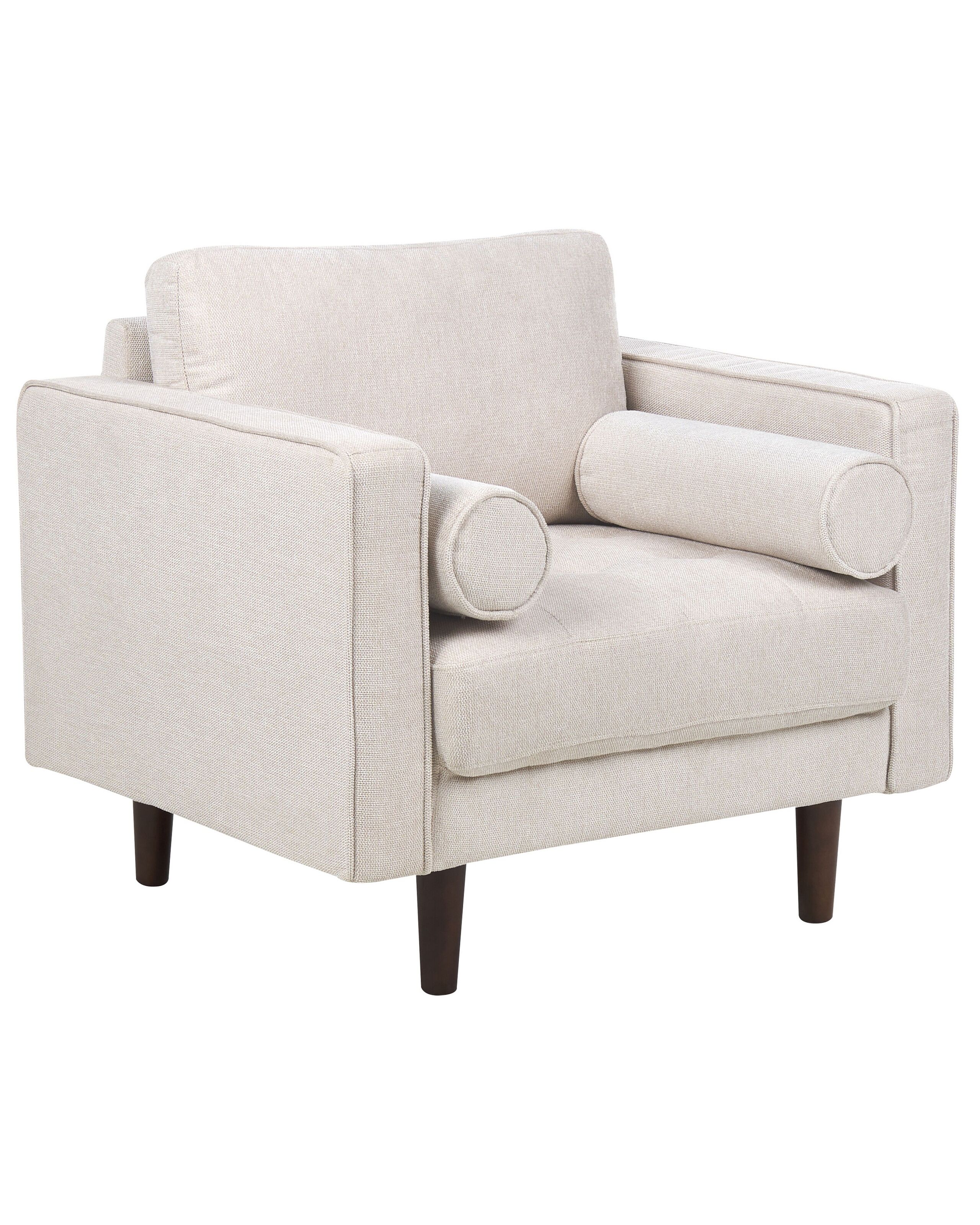 Fabric Armchair Beige NURMO - Gemini Interiors
