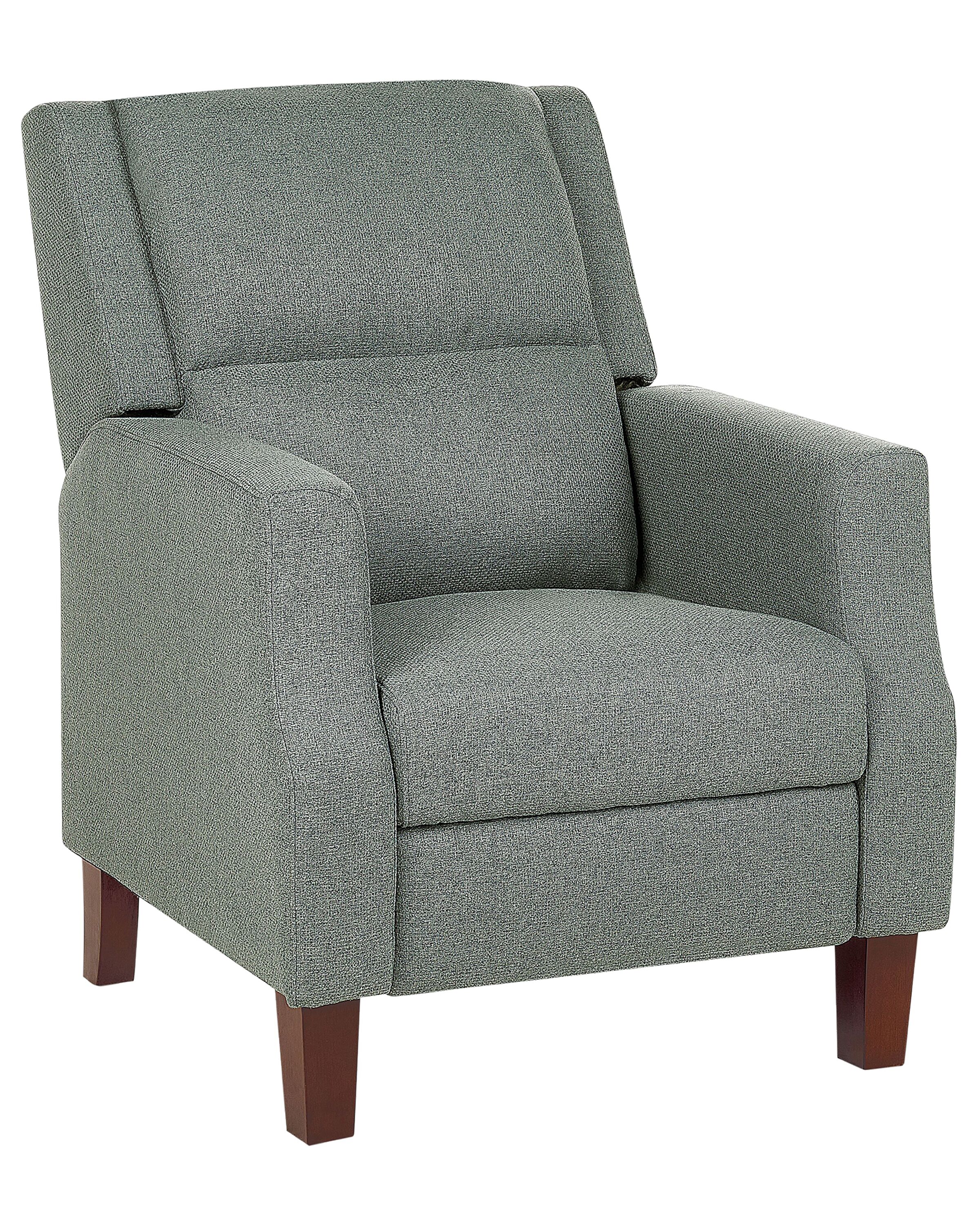 Fabric Recliner Chair Green EGERSUND - Gemini Interiors
