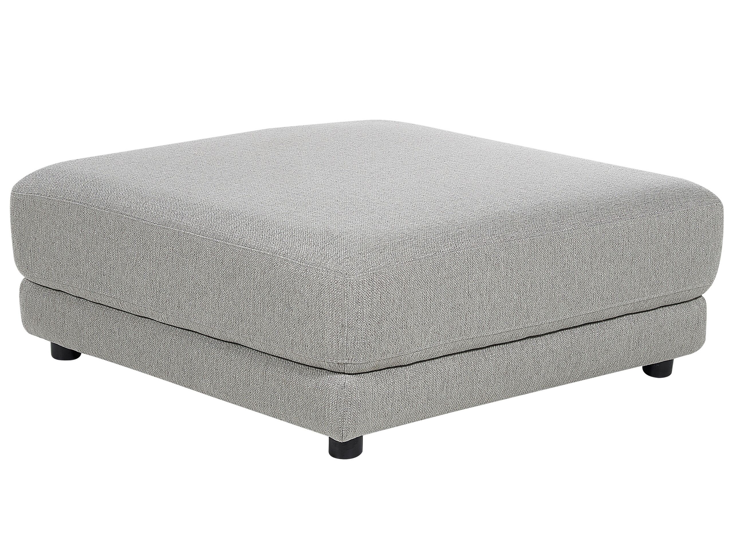 Fabric Ottoman Light Grey SIGTUNA - Gemini Interiors