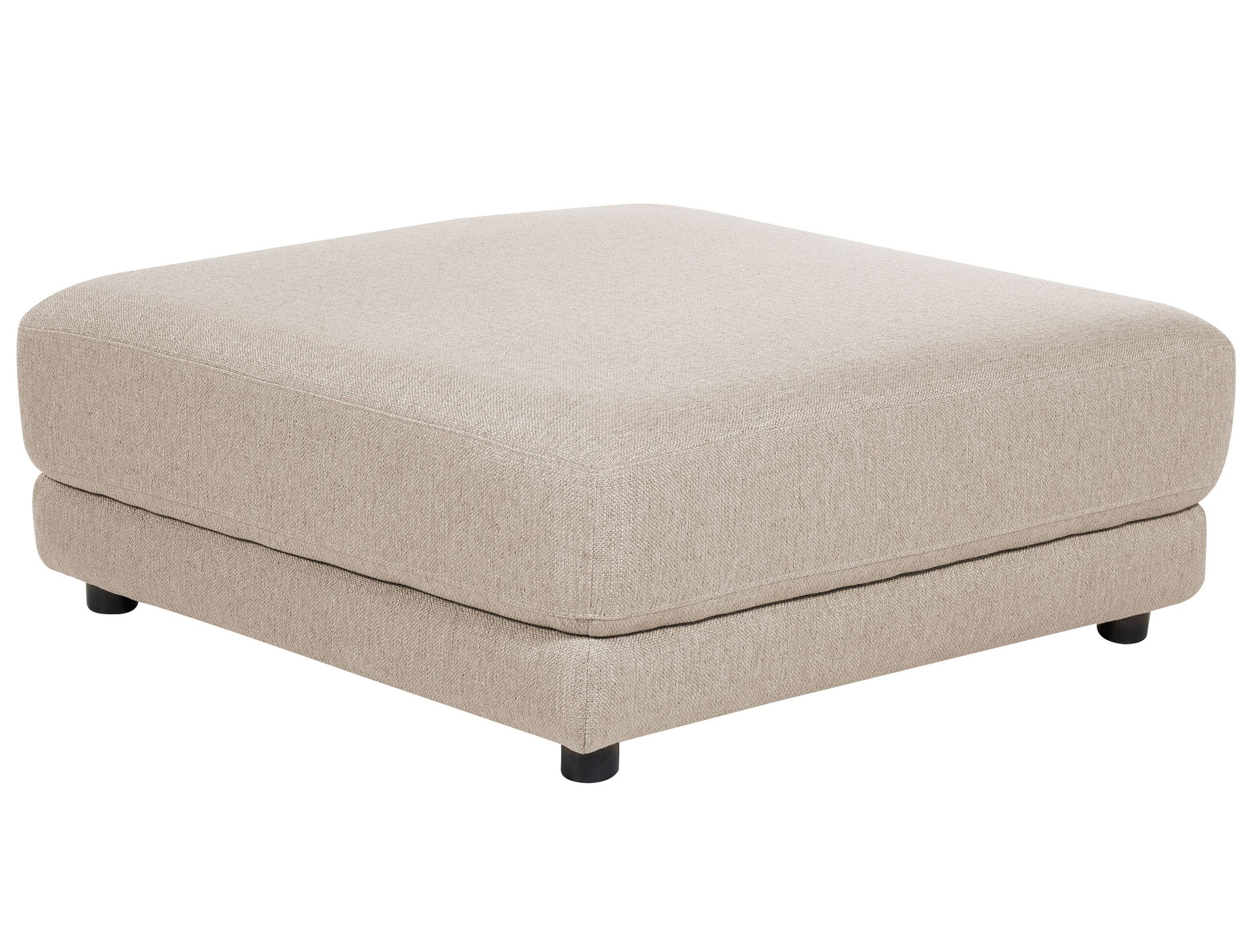 Fabric Ottoman Beige SIGTUNA - Gemini Interiors