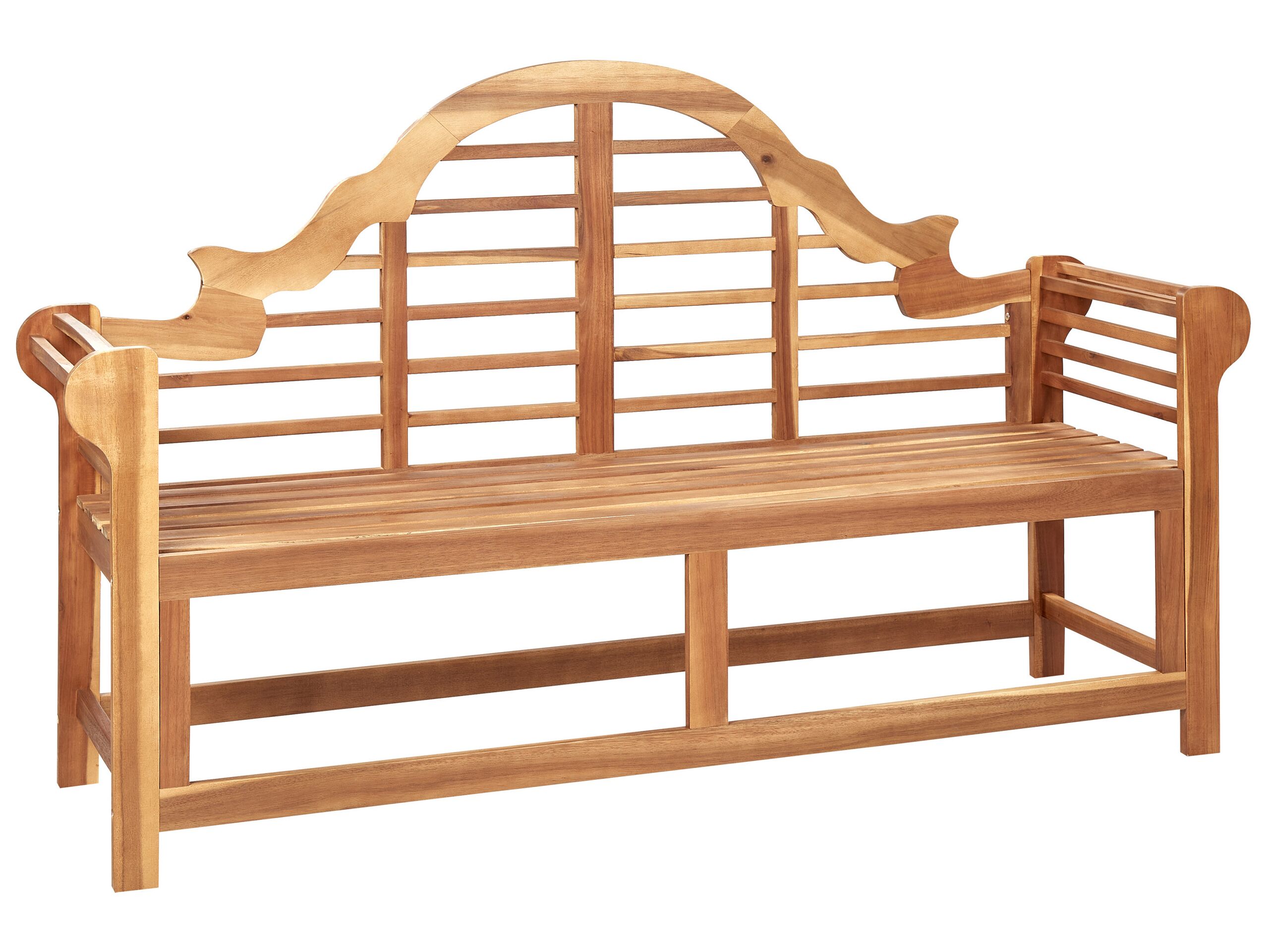 Acacia Wood Garden Bench Light MARLBORO - Gemini Interiors