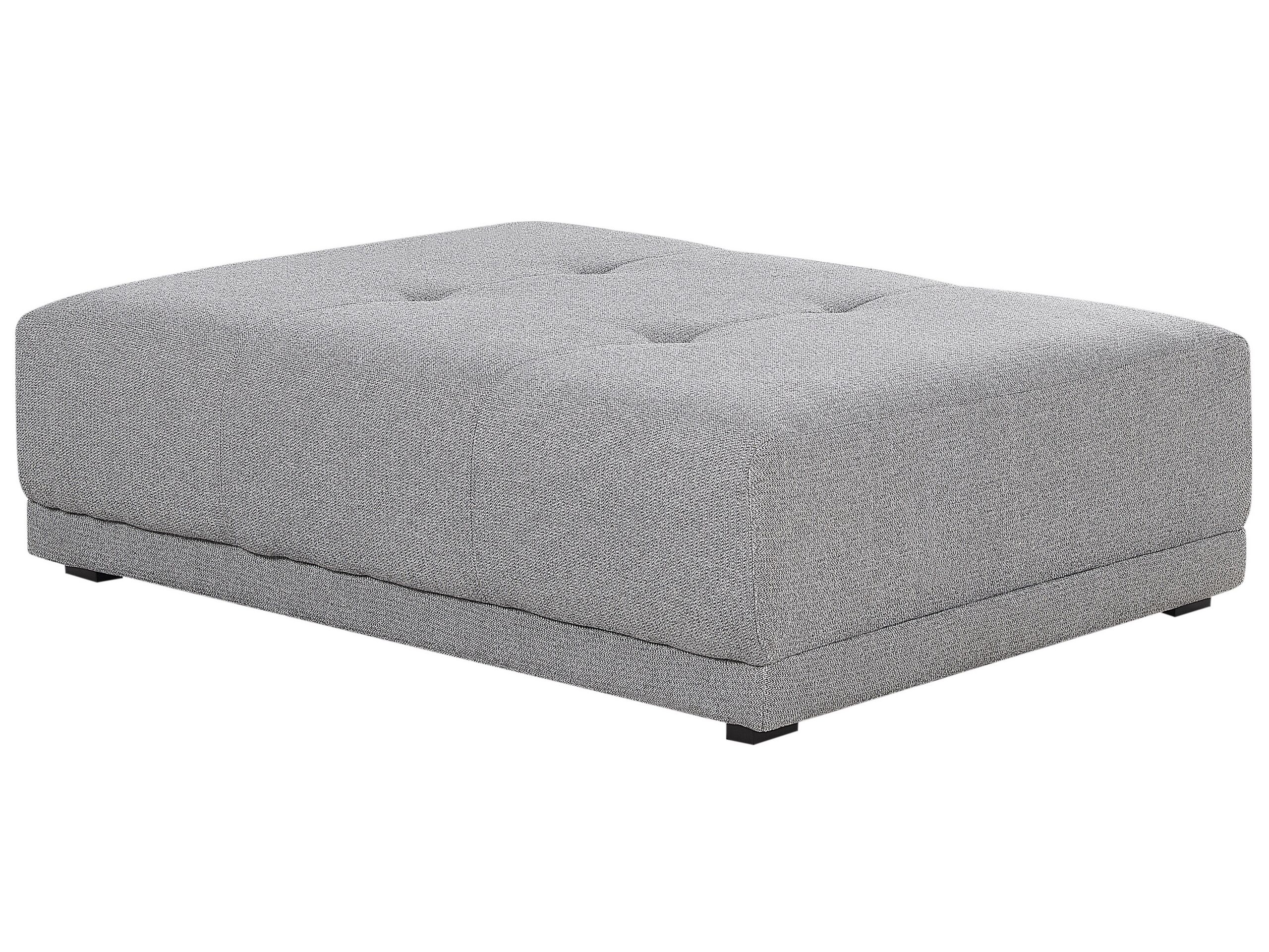 Fabric Ottoman Grey TORPO - Gemini Interiors