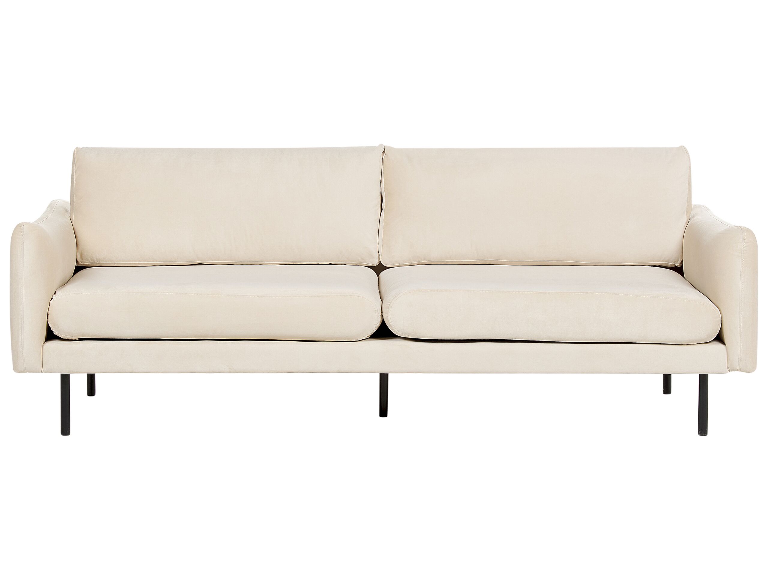3 Seater Velvet Sofa Light Beige VINTERBRO - Gemini Interiors
