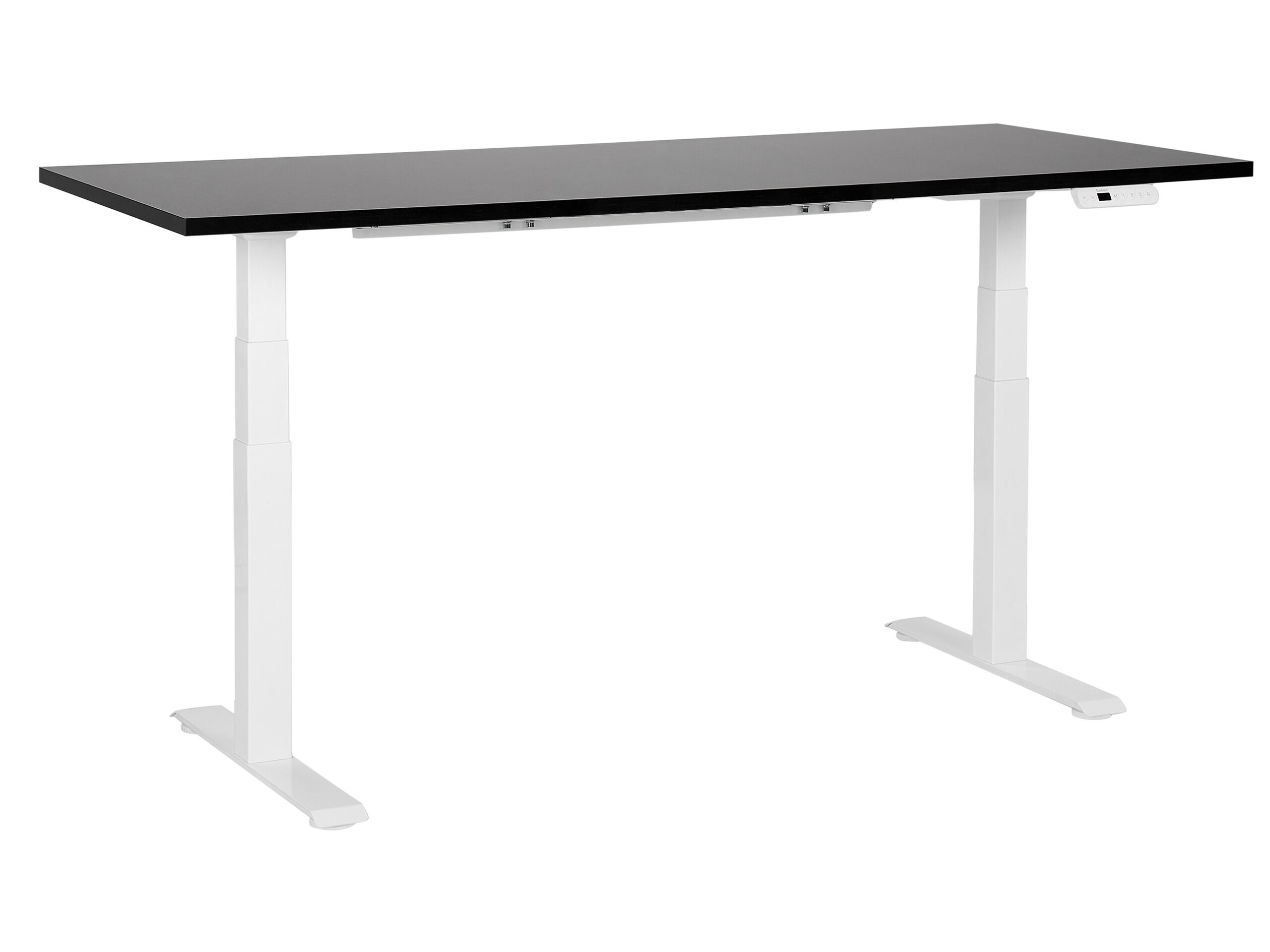 Electric Adjustable Standing Desk 180 x 80 cm Black and White DESTINES - Gemini Interiors