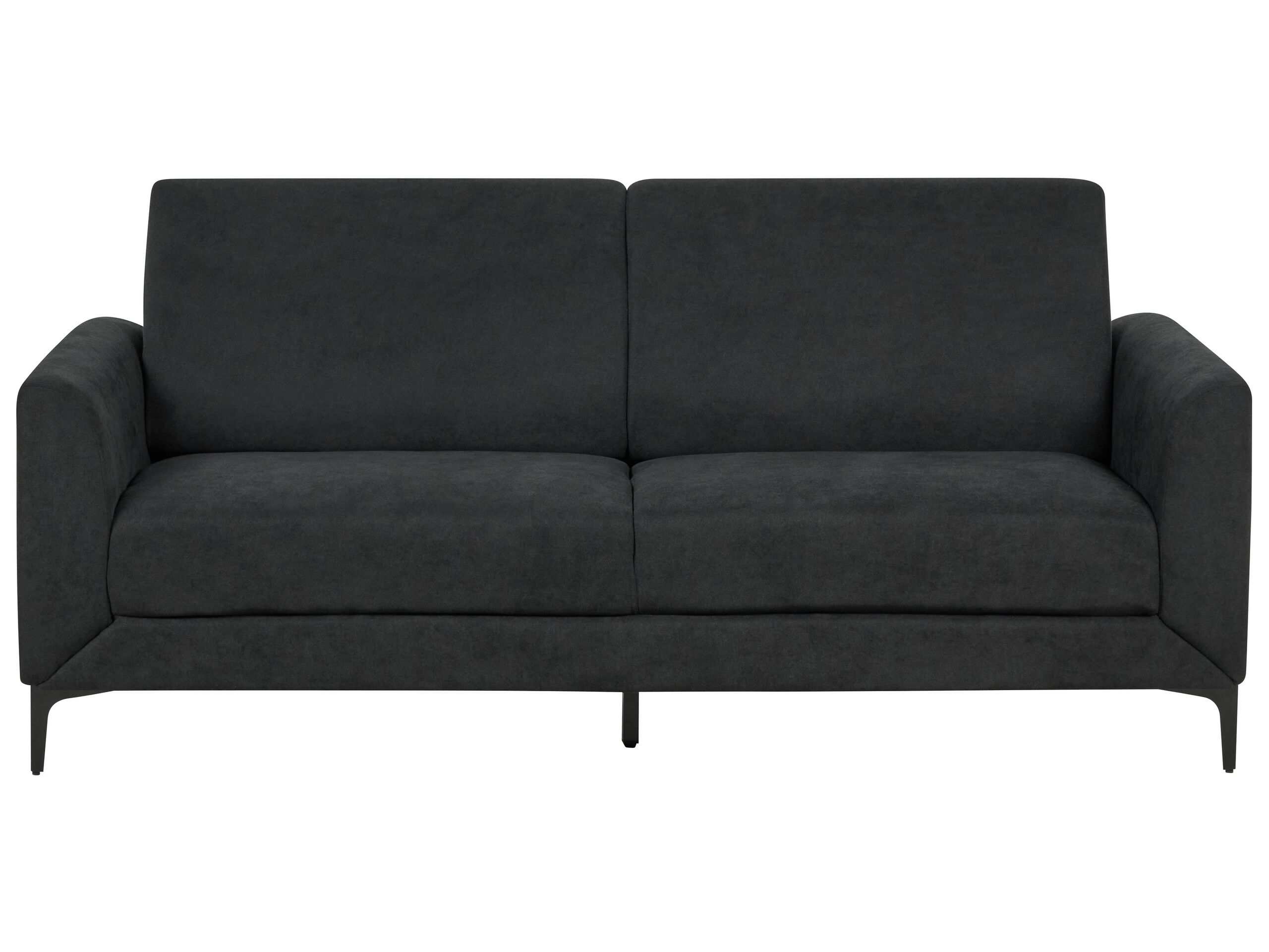 3 Seater Fabric Sofa Black FENES - Gemini Interiors