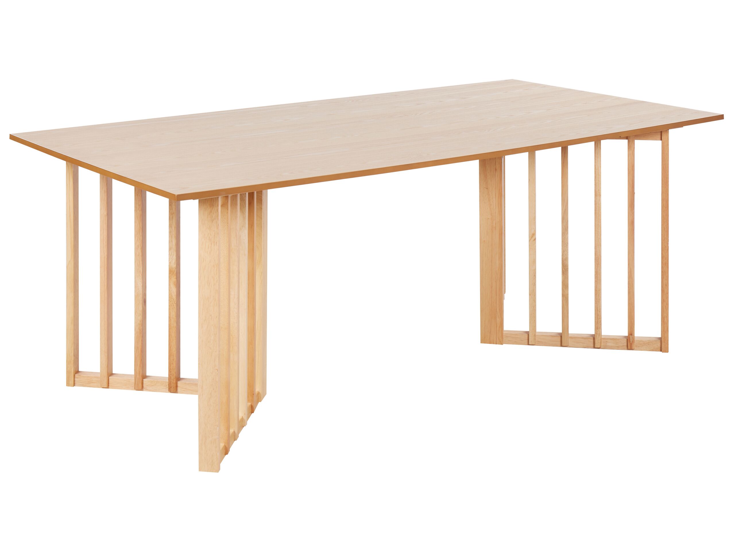 Dining Table 200 x 100 cm Light Wood LEANDRA - Gemini Interiors