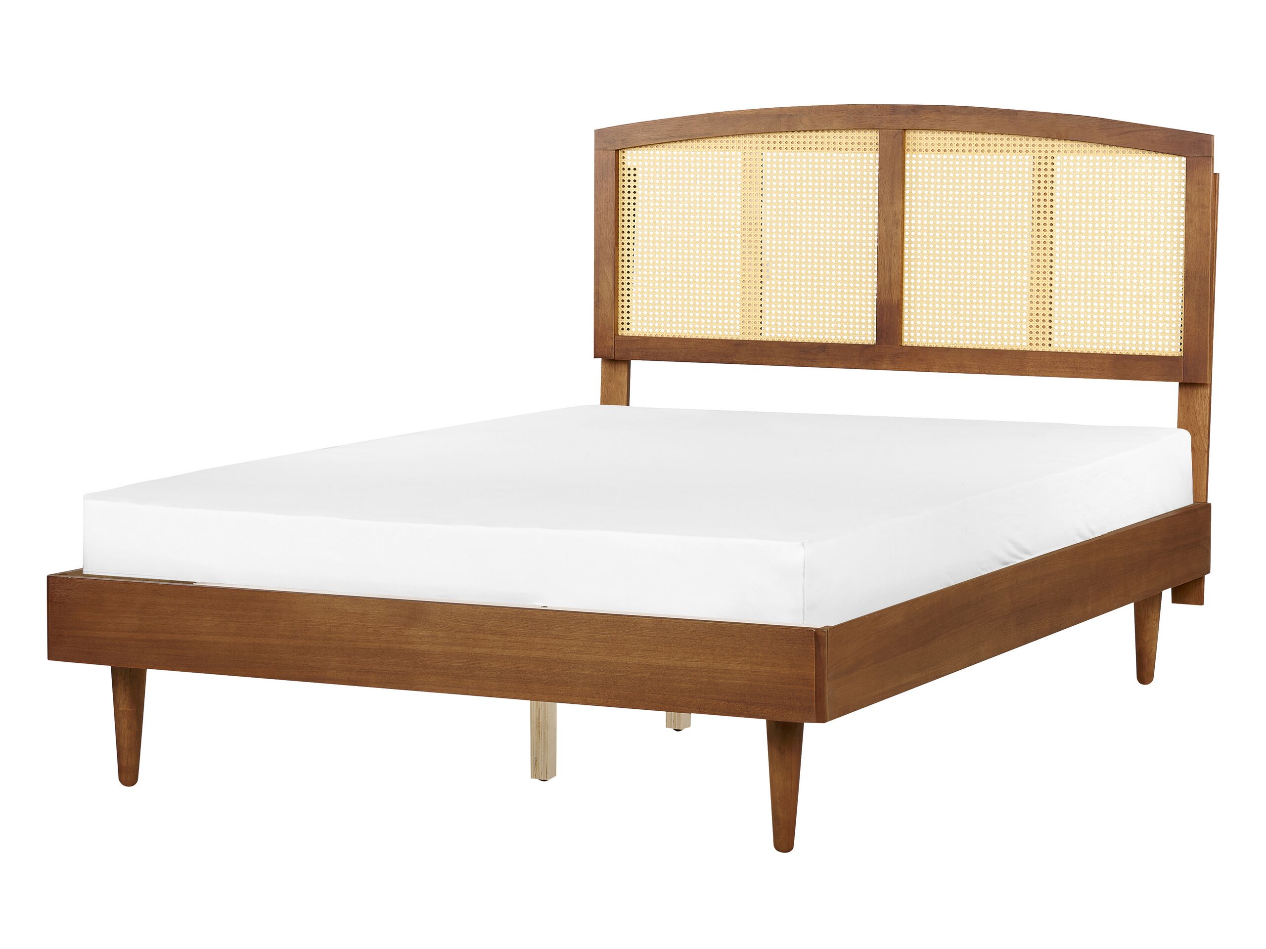Wooden EU Double Size Bed Light VARZY - Gemini Interiors