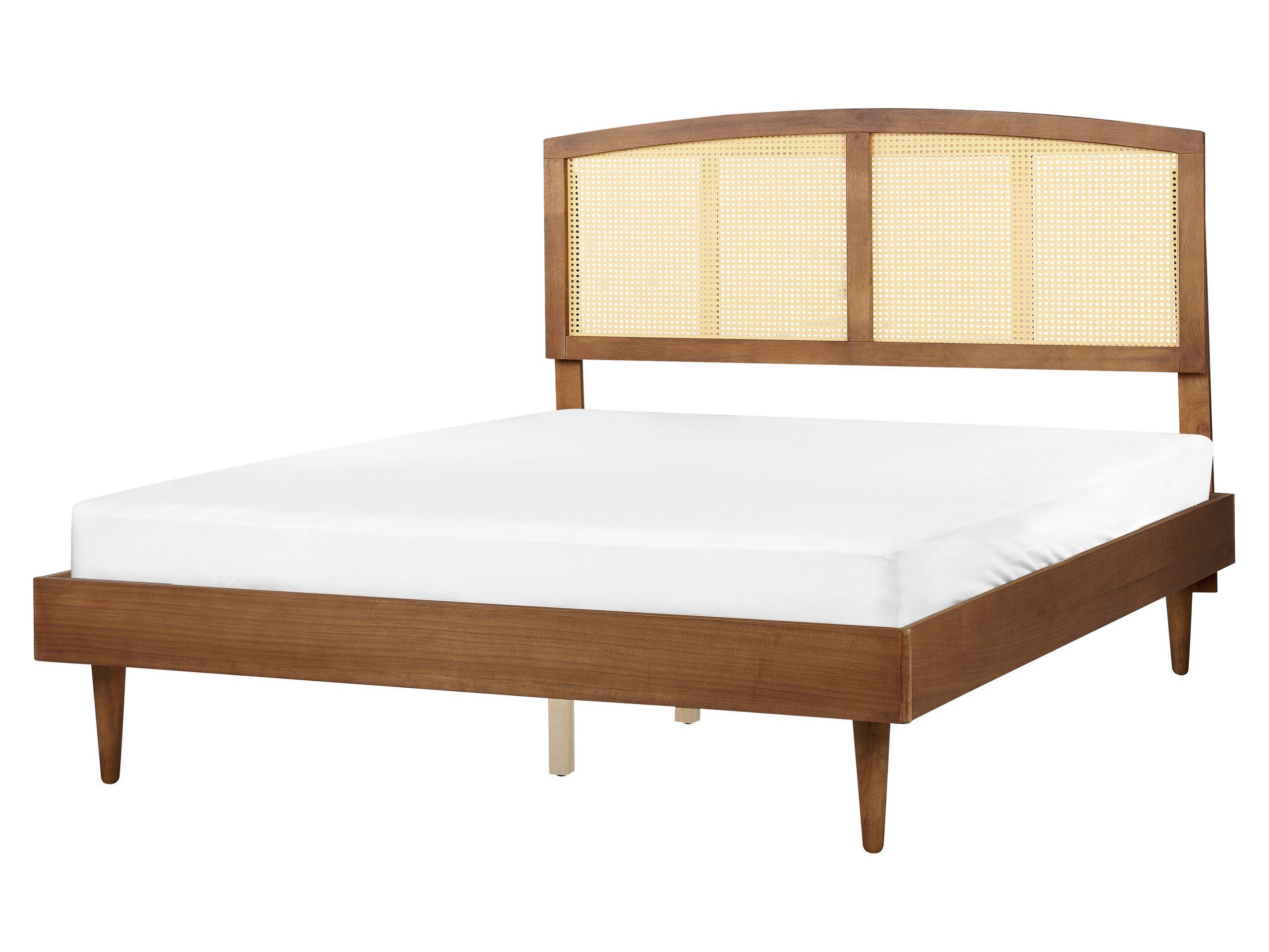 Wooden EU King Size Bed Light VARZY - Gemini Interiors
