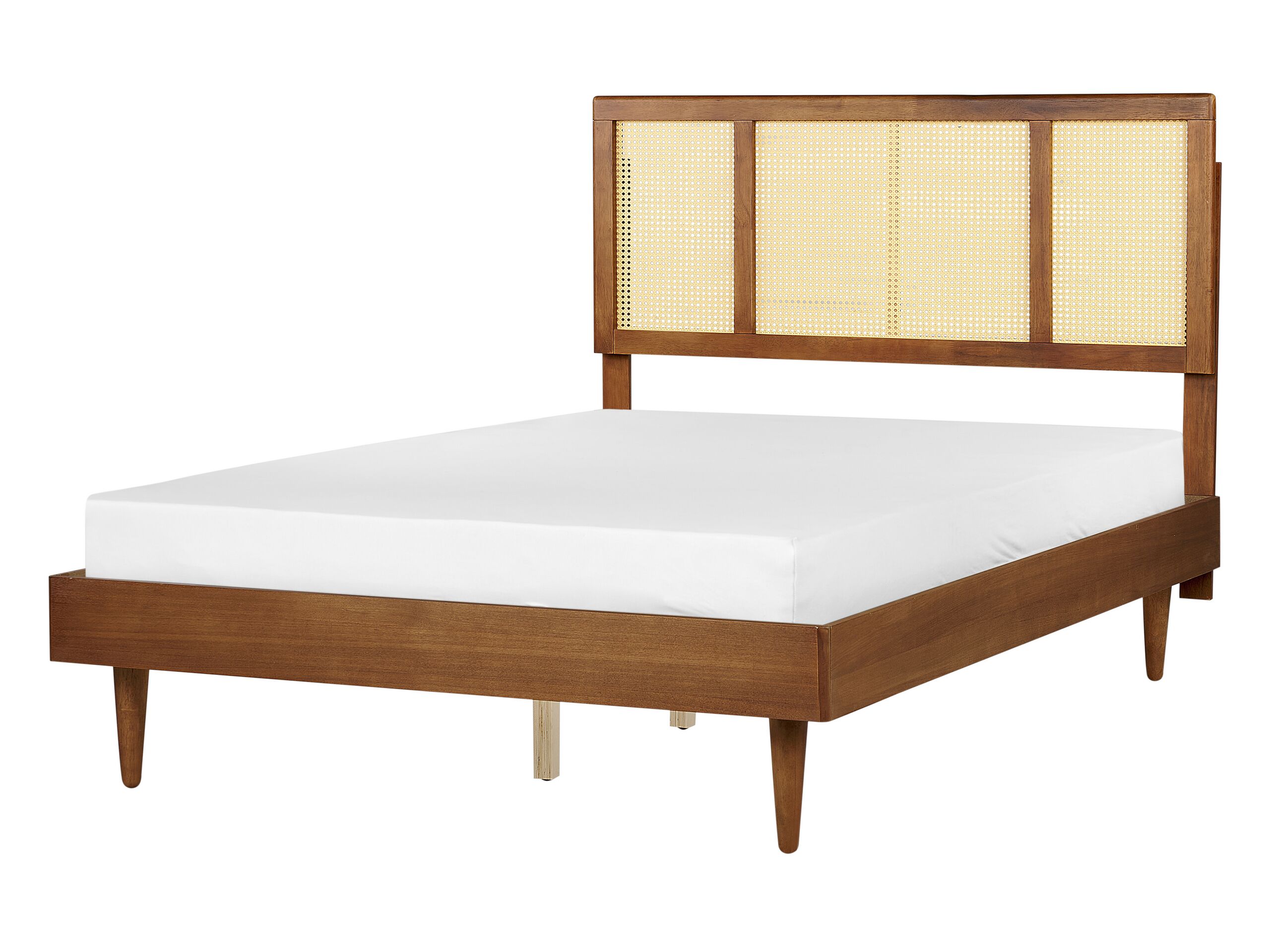 Wooden EU Double Size Bed Light AURAY - Gemini Interiors