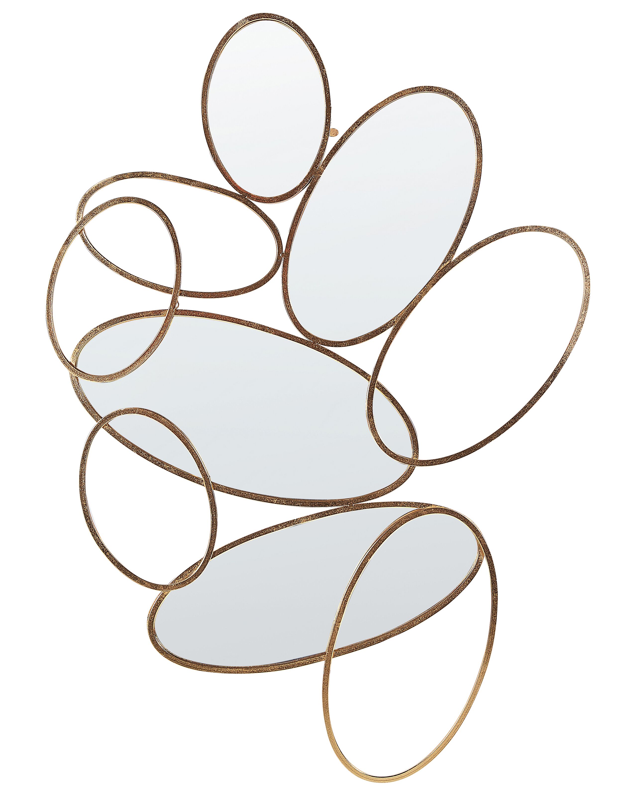 Metal Wall Mirror 113x77cm Gold - Gemini Interiors