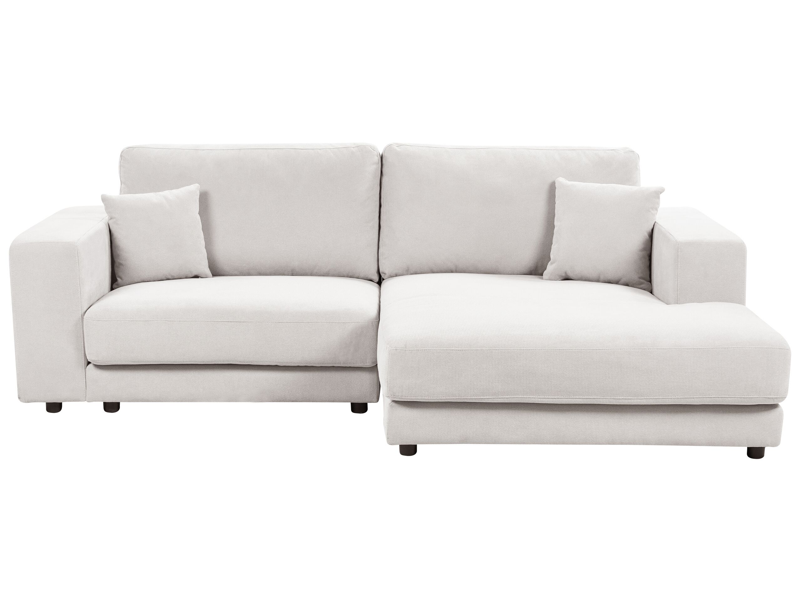 Left Hand 3 Seater Corner Sofa White LOFOTEN - Gemini Interiors