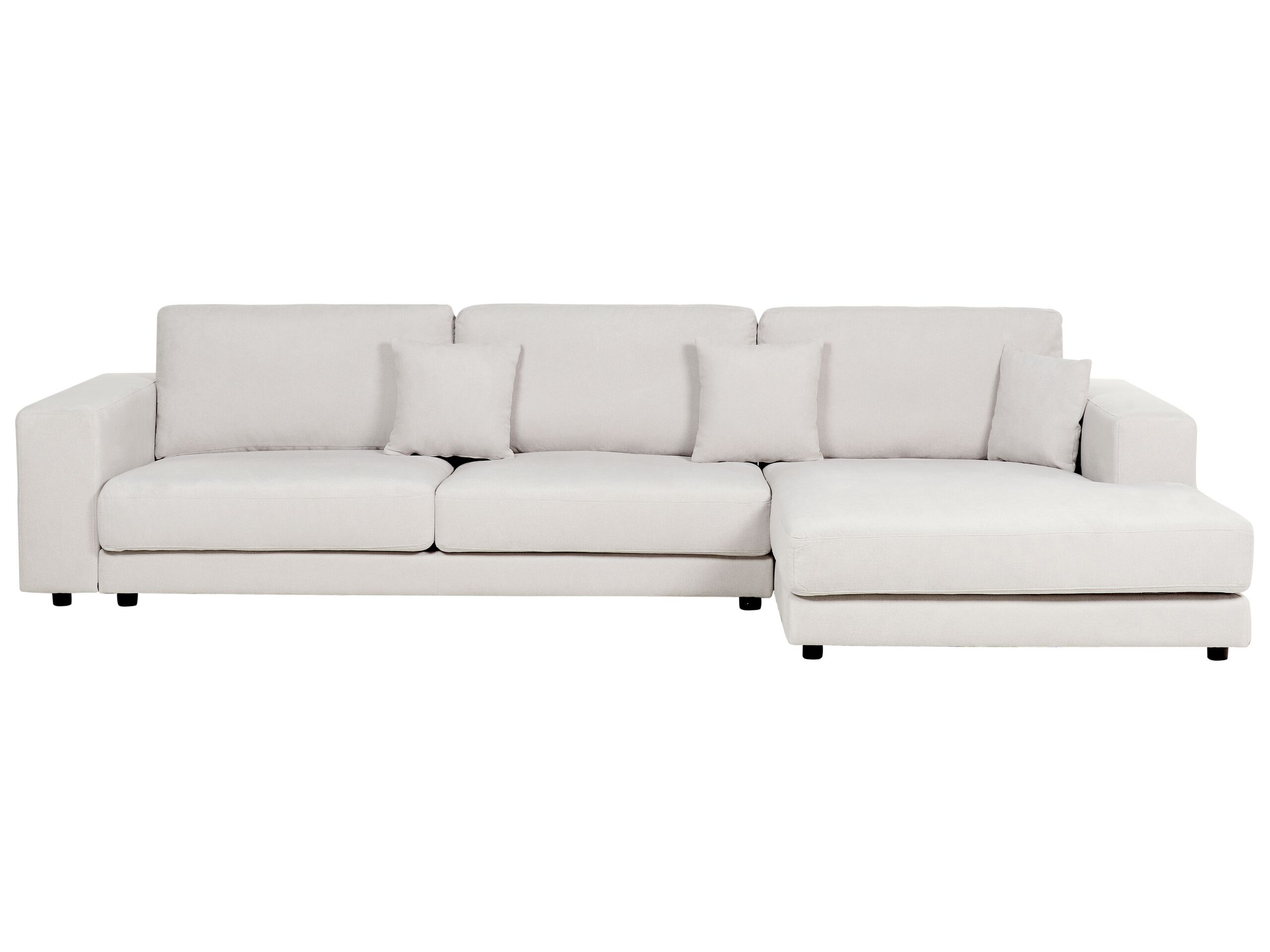 Left Hand 4 Seater Corner Sofa White LOFOTEN - Gemini Interiors