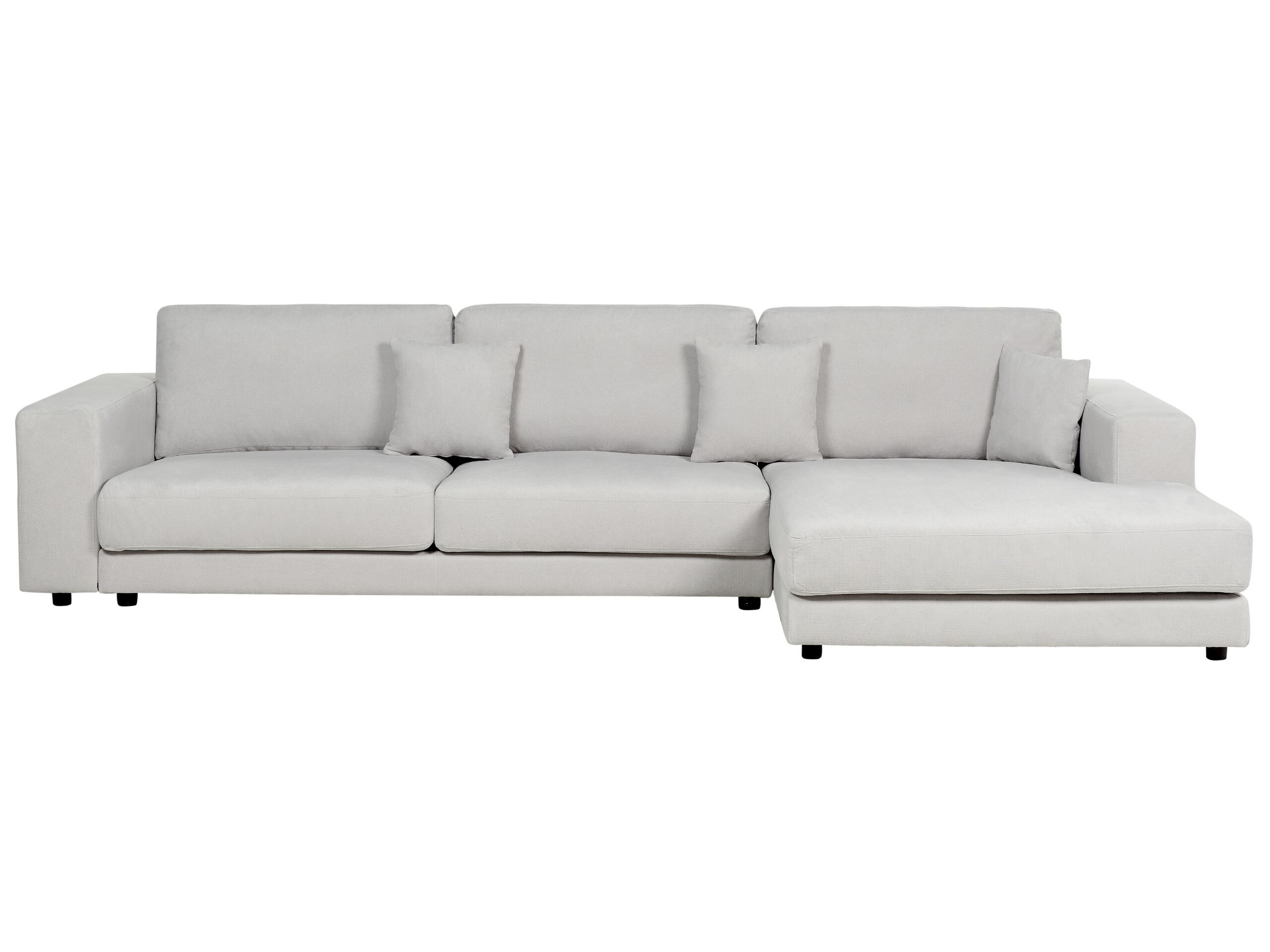 Left Hand 4 Seater Corner Sofa Light Grey LOFOTEN - Gemini Interiors