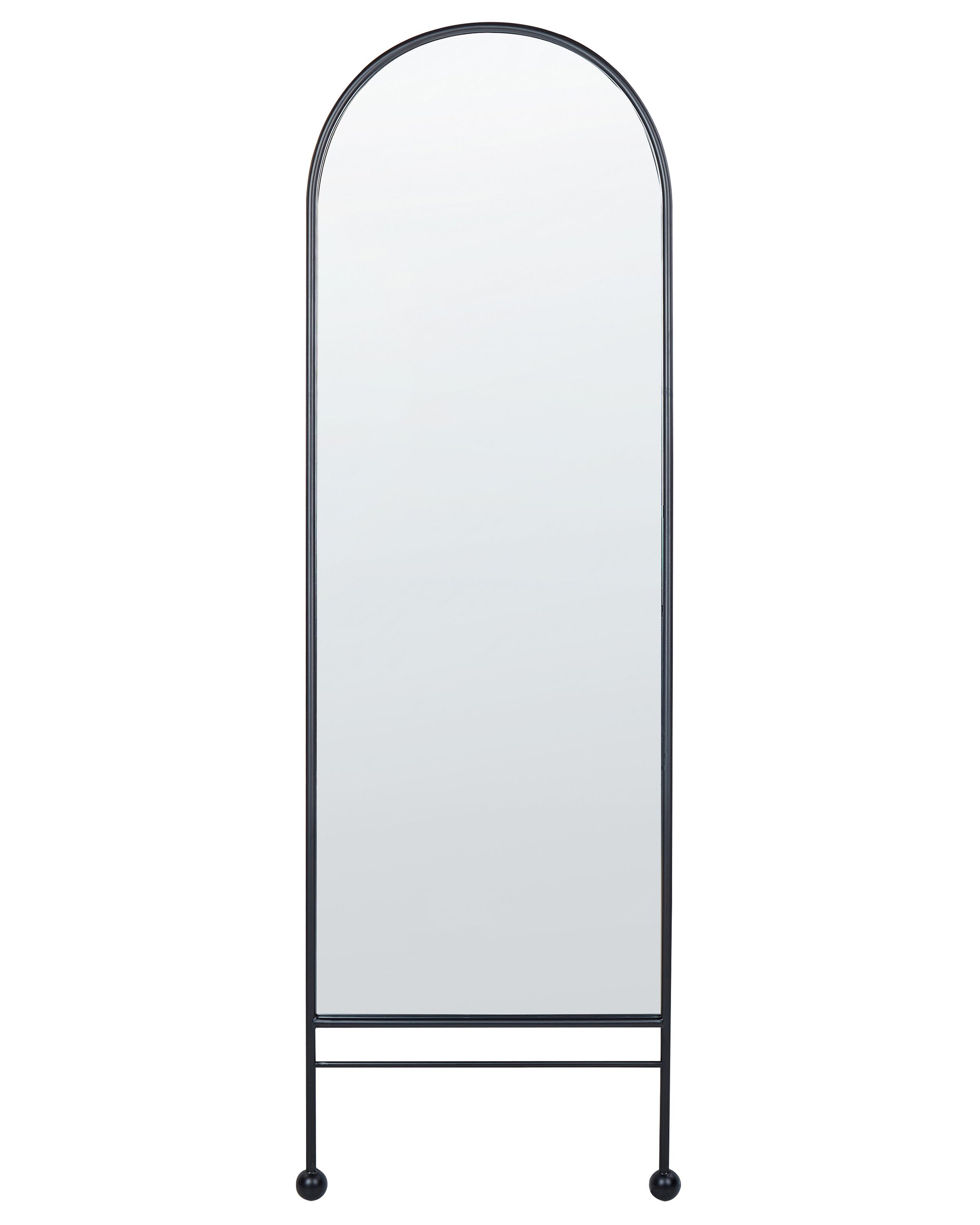 Metal Wall Mirror 45x145cm Black - Gemini Interiors